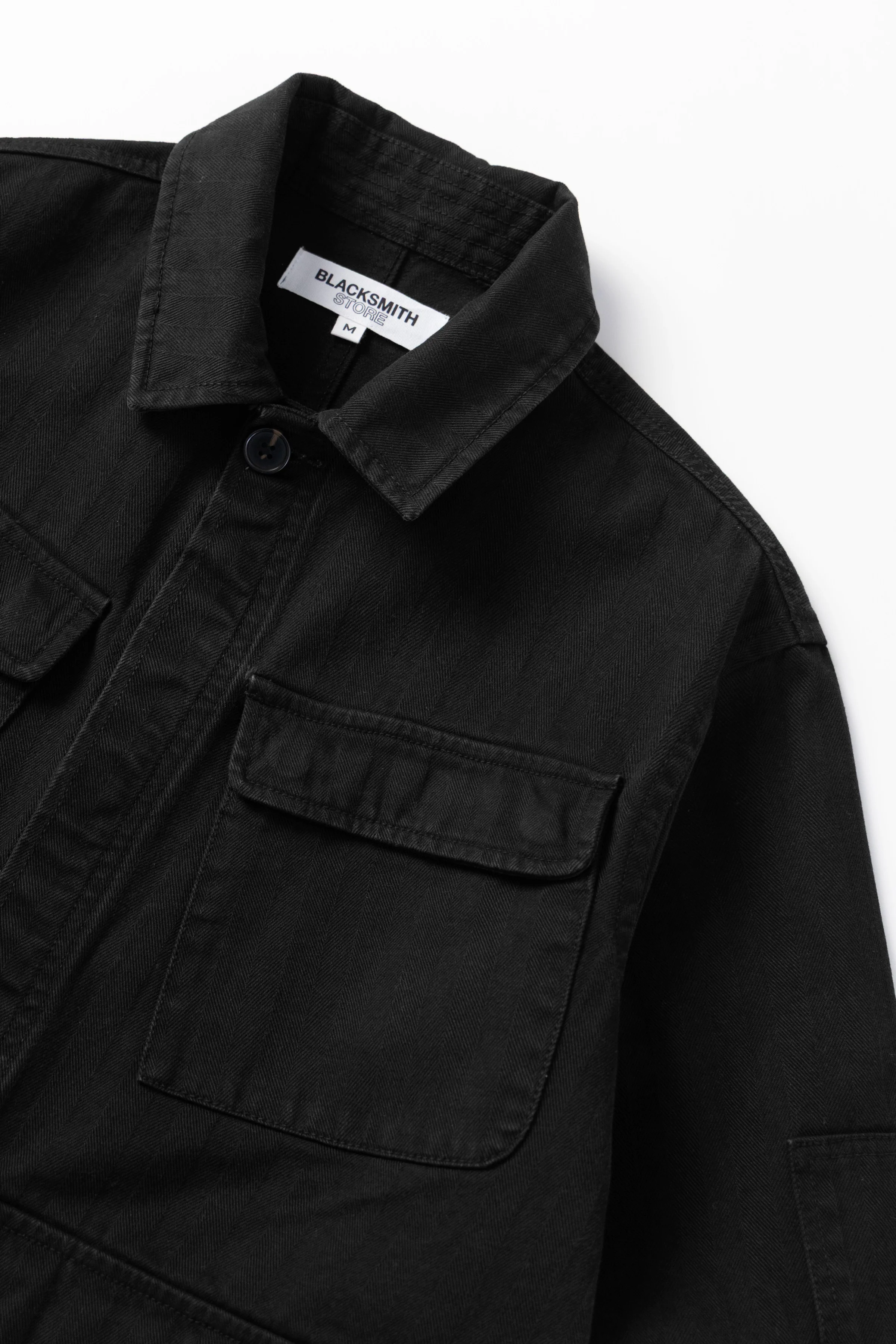 Blacksmith - Herringbone Jungle Jacket - Black - Image 6