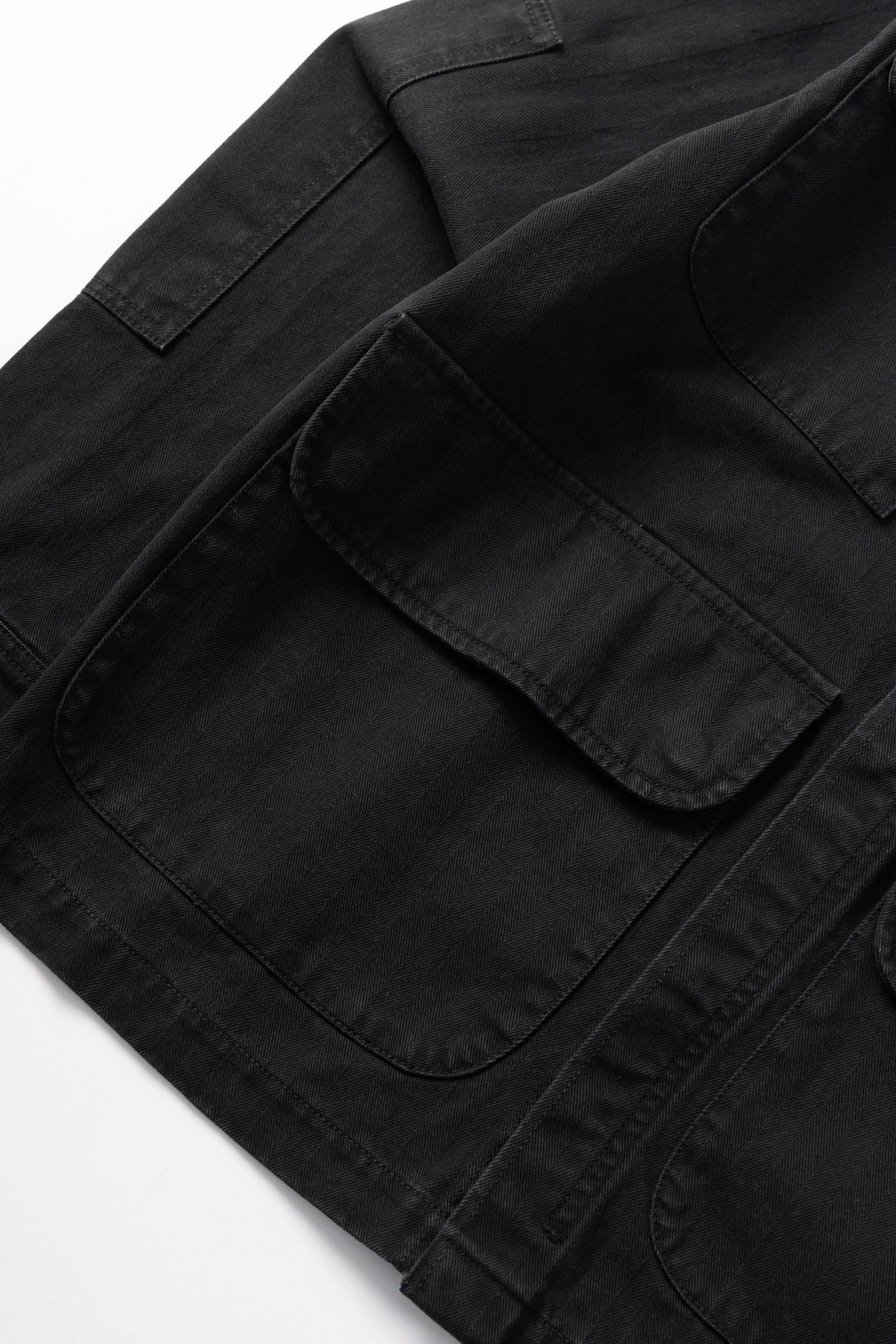 Blacksmith - Herringbone Jungle Jacket - Black - Image 7