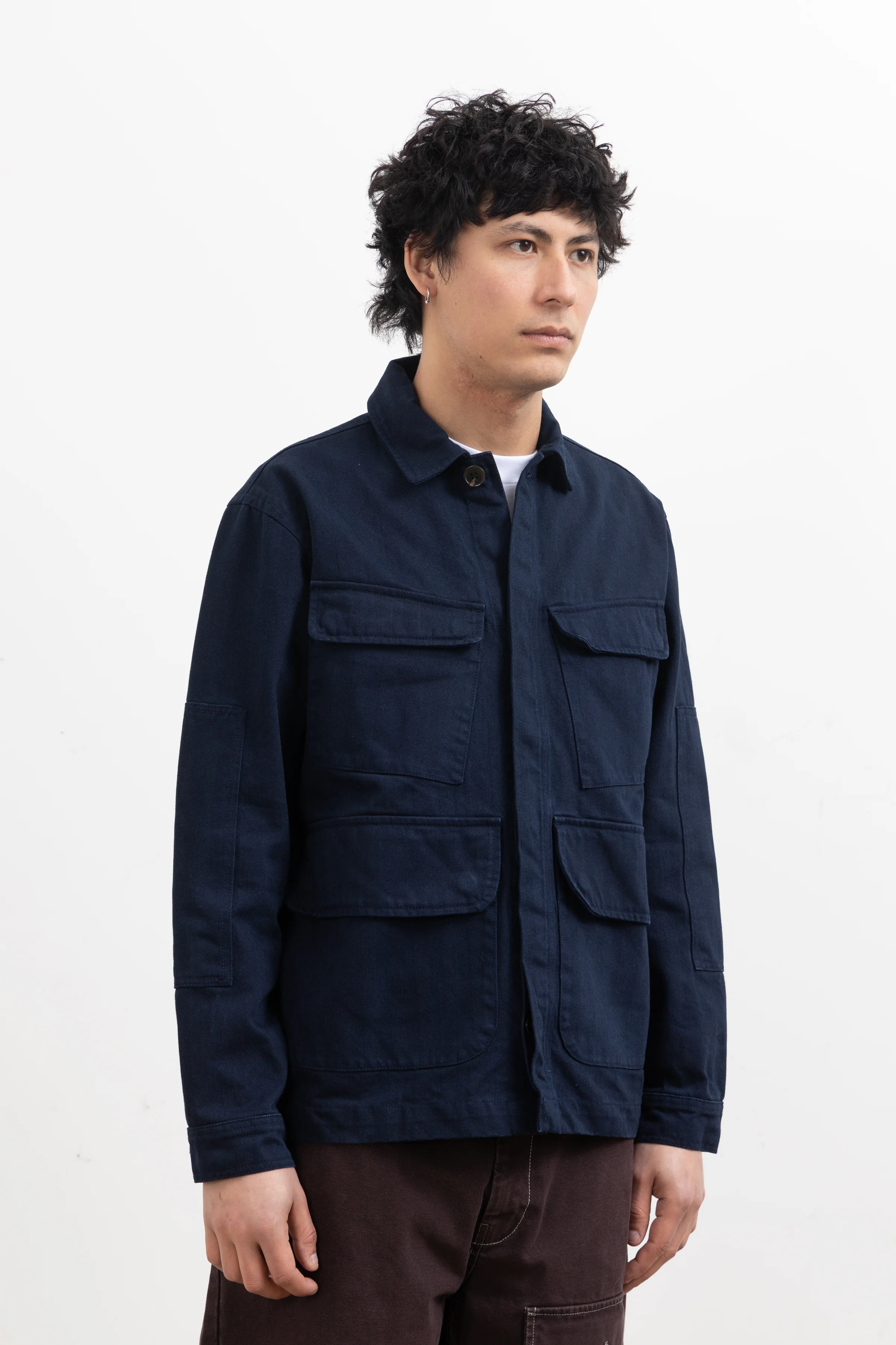 Blacksmith - Herringbone Jungle Jacket - Navy - Image 3