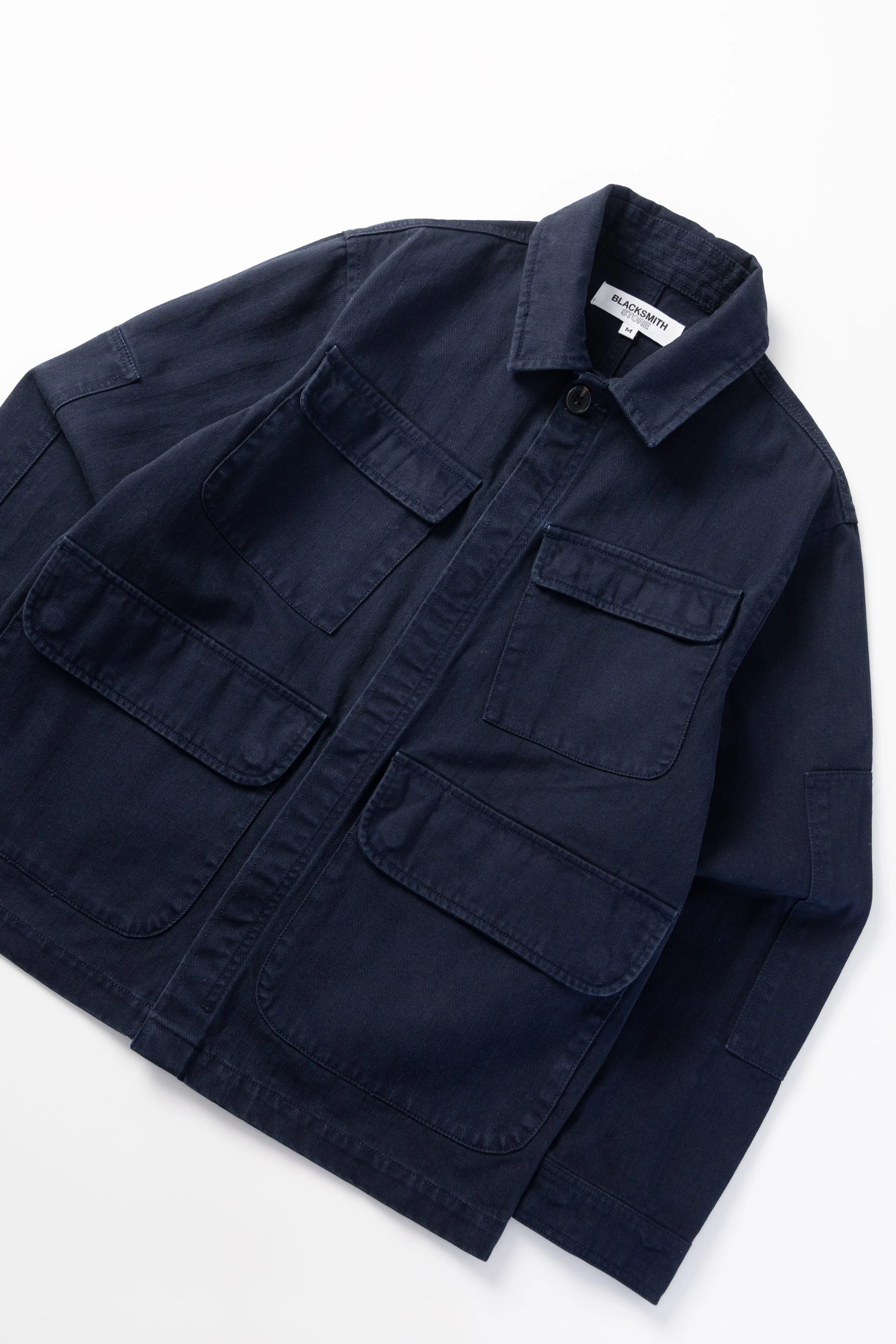 Blacksmith - Herringbone Jungle Jacket - Navy - Image 5