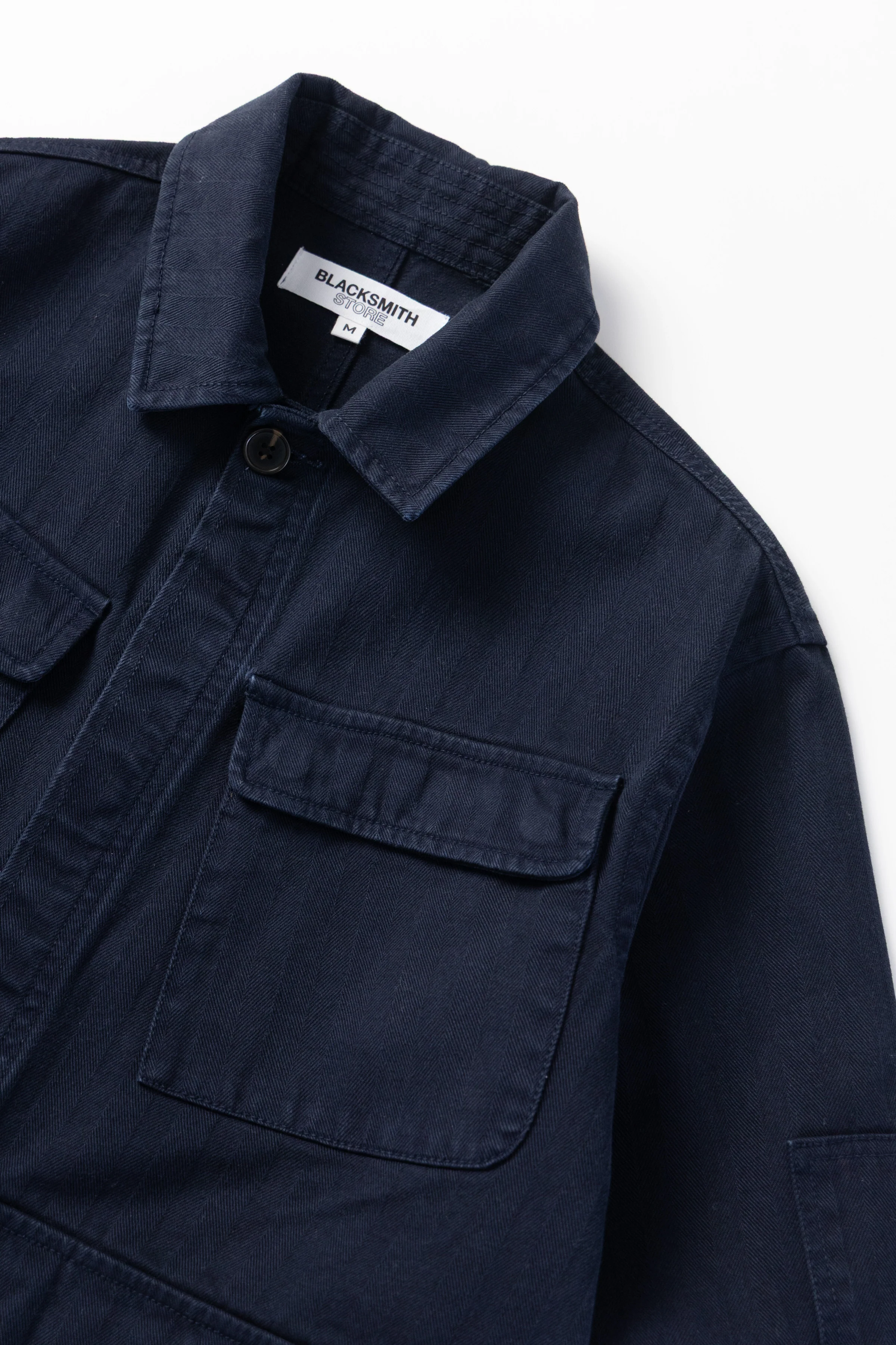 Blacksmith - Herringbone Jungle Jacket - Navy - Image 6