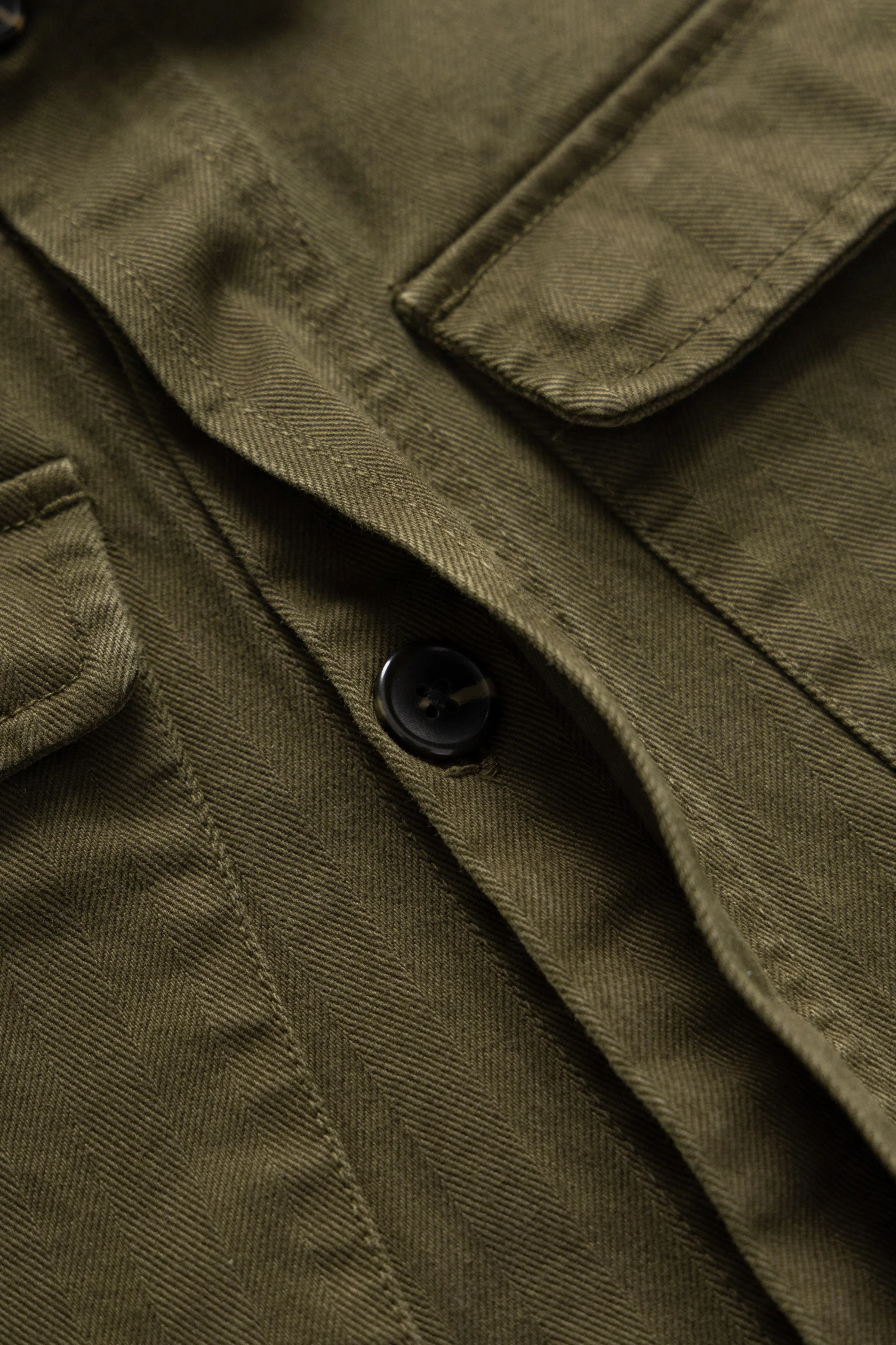 Blacksmith - Herringbone Jungle Jacket - Olive - Image 11
