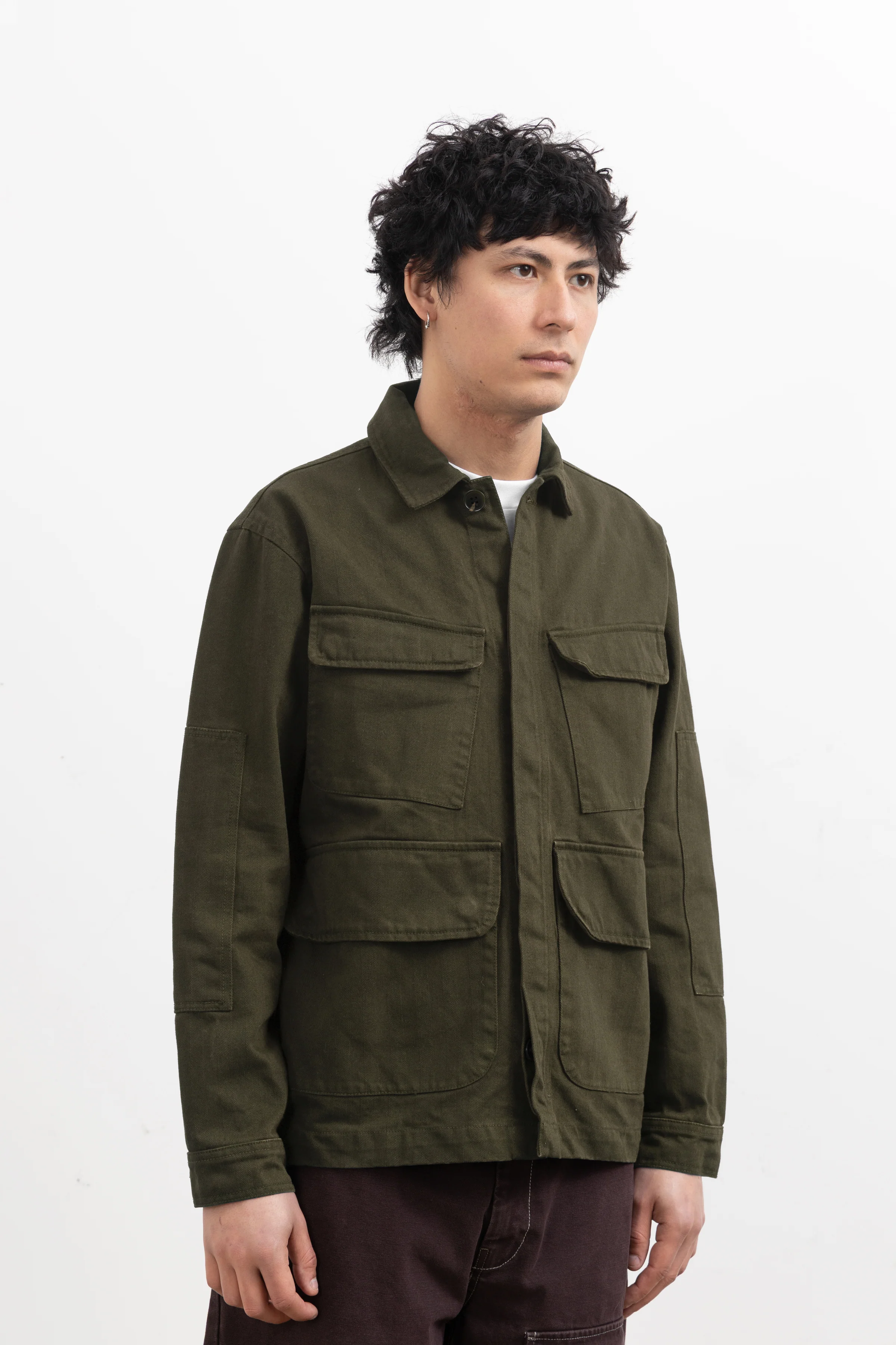 Blacksmith - Herringbone Jungle Jacket - Olive - Image 3
