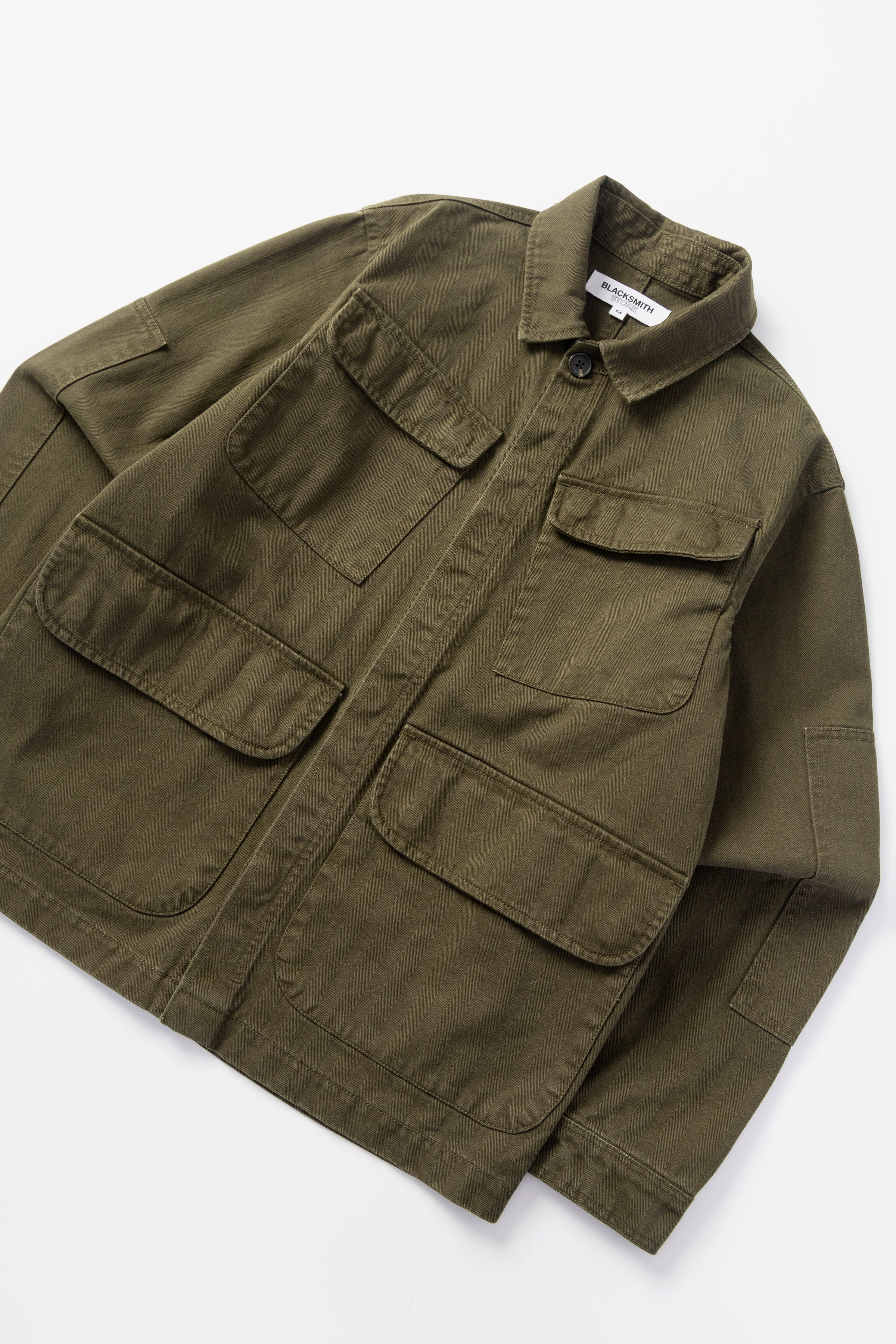Blacksmith - Herringbone Jungle Jacket - Olive - Image 6