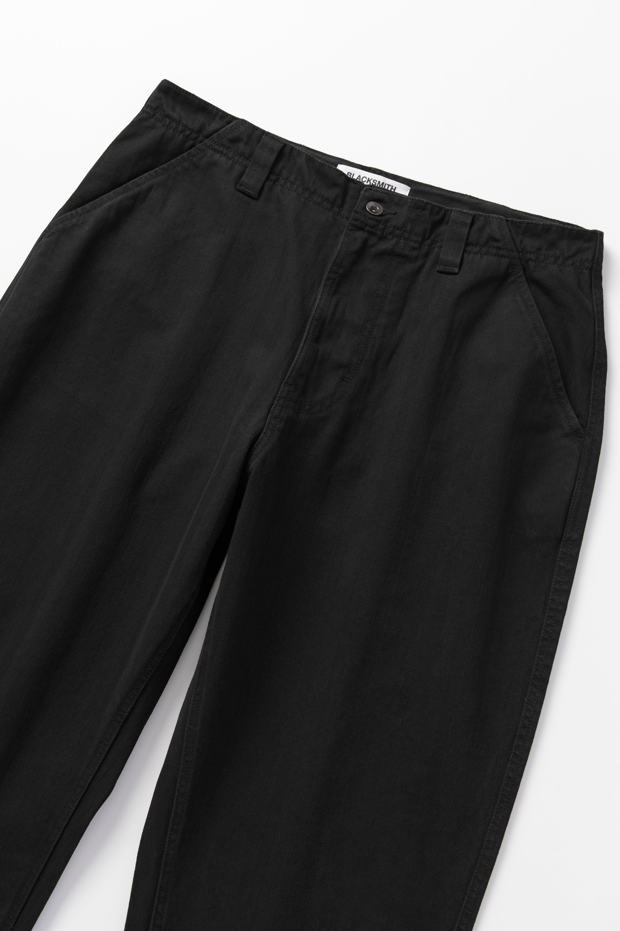 Blacksmith - Herringbone Work Pants - Black - Image 5