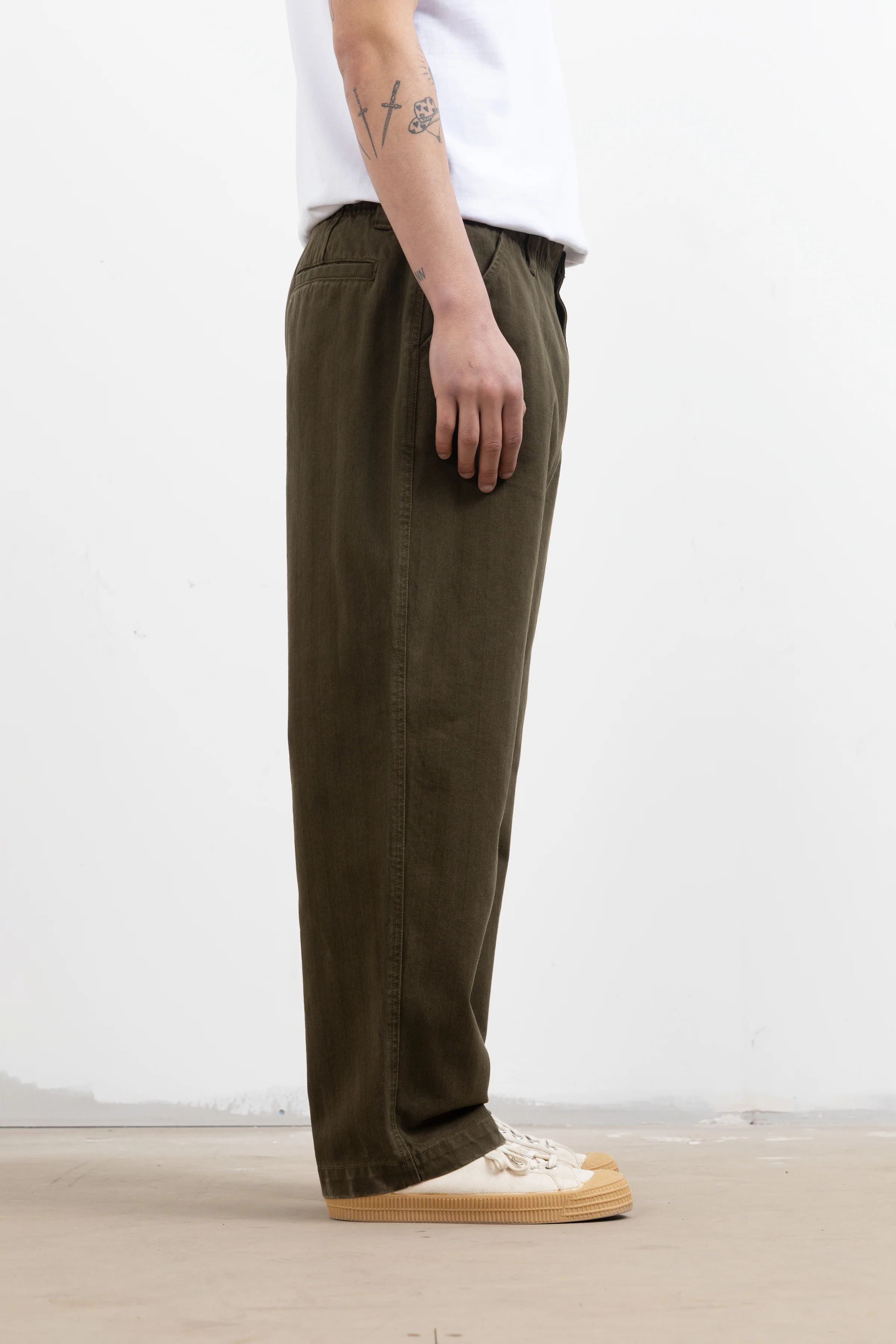 Blacksmith - Herringbone Work Pants - Olive - Image 3