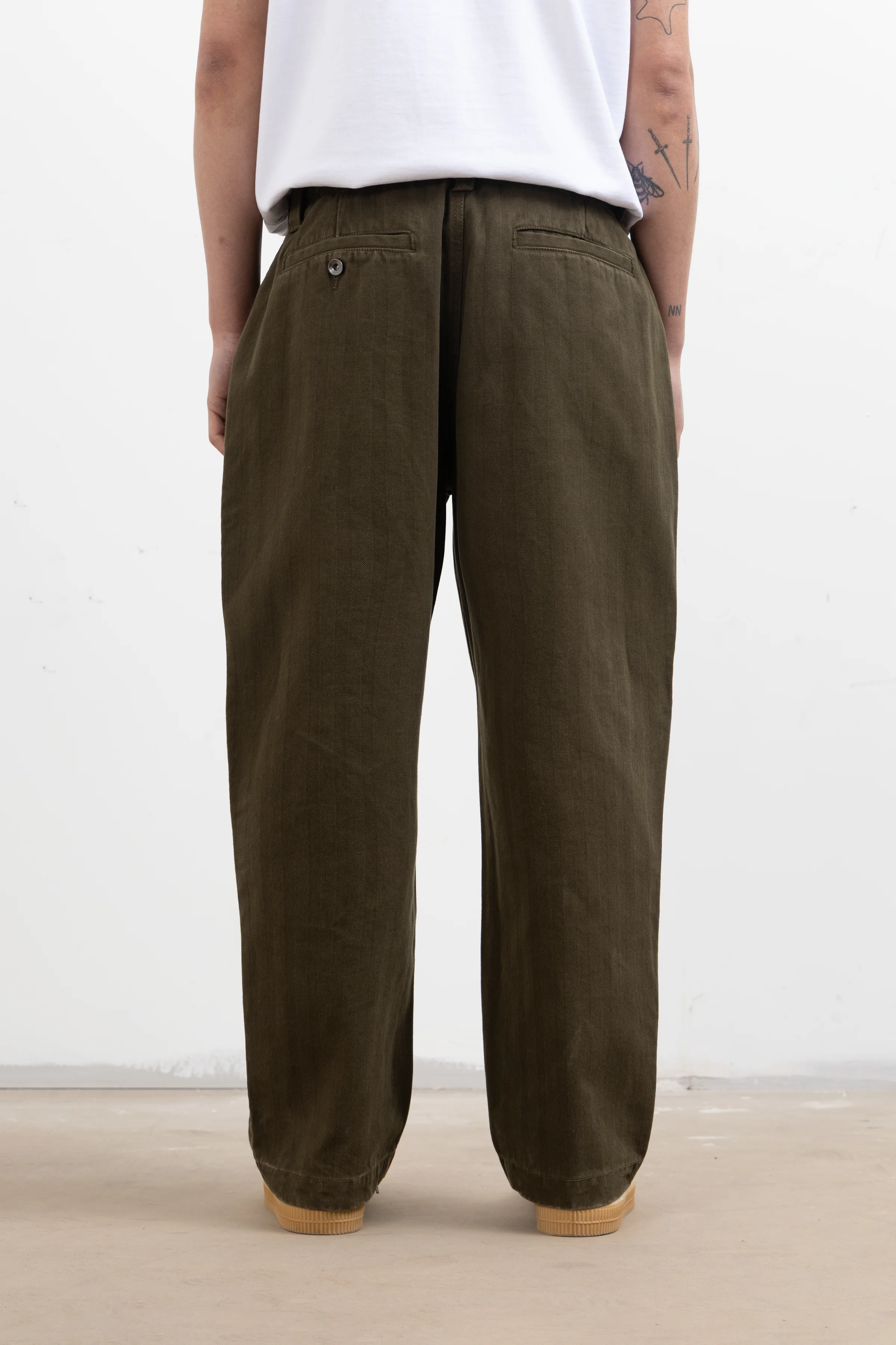 Blacksmith - Herringbone Work Pants - Olive - Image 4