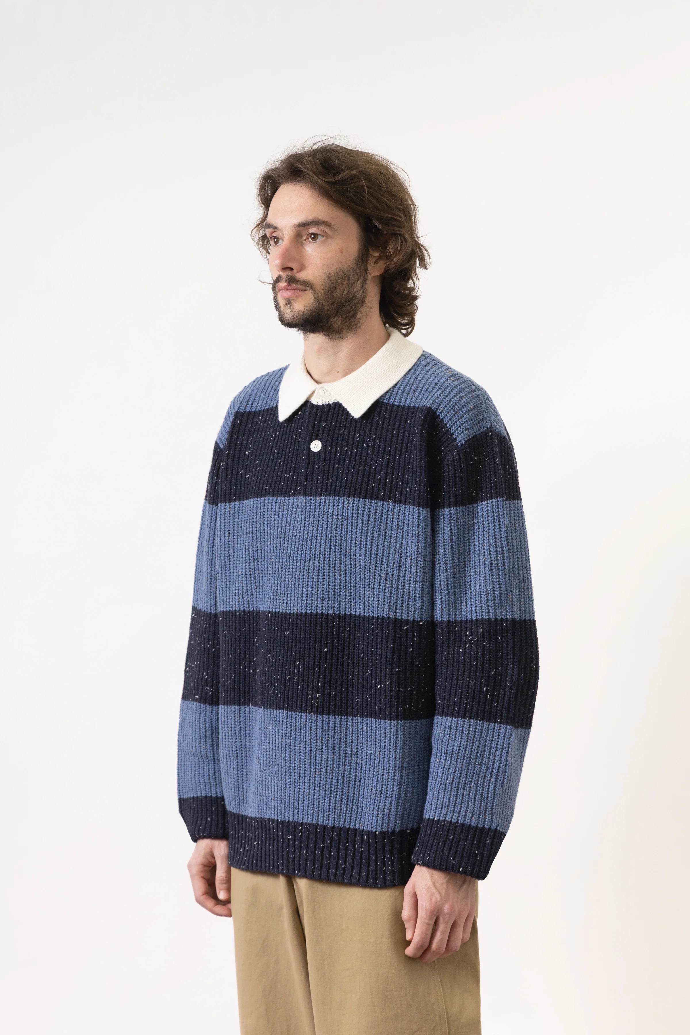 Blacksmith - Knitted Rugby - Blue - Image 3