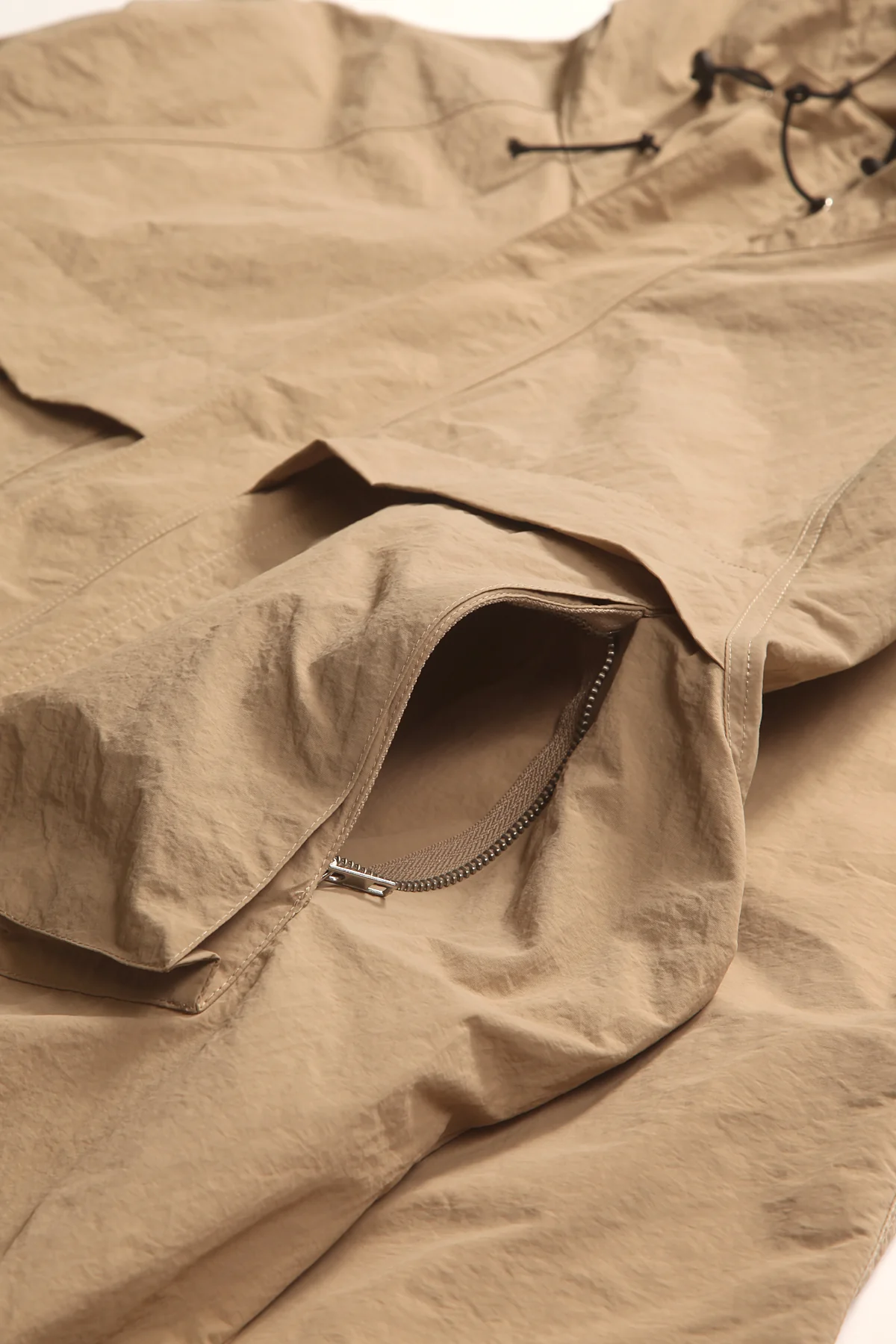 Blacksmith - Lightweight Nylon Angling Parka - Beige - Image 3