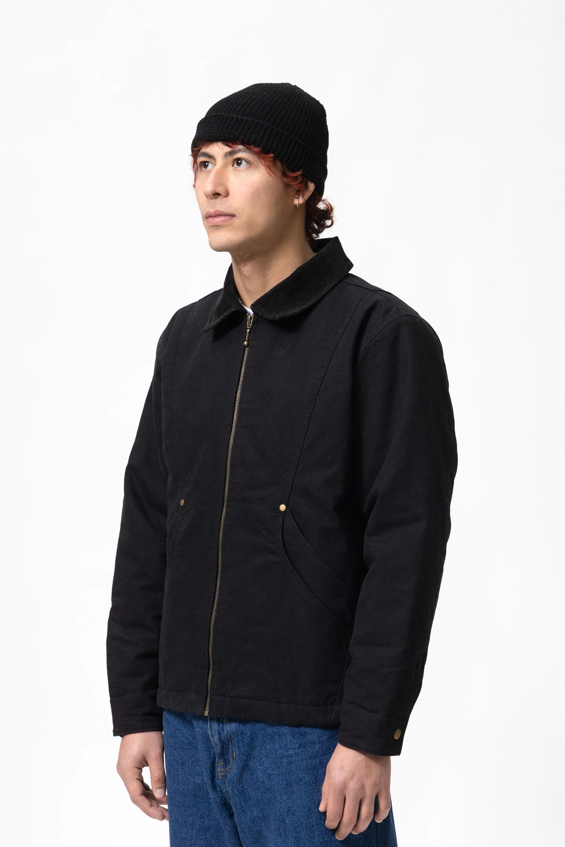 Blacksmith - Lined Work Jacket - Black - Image 3