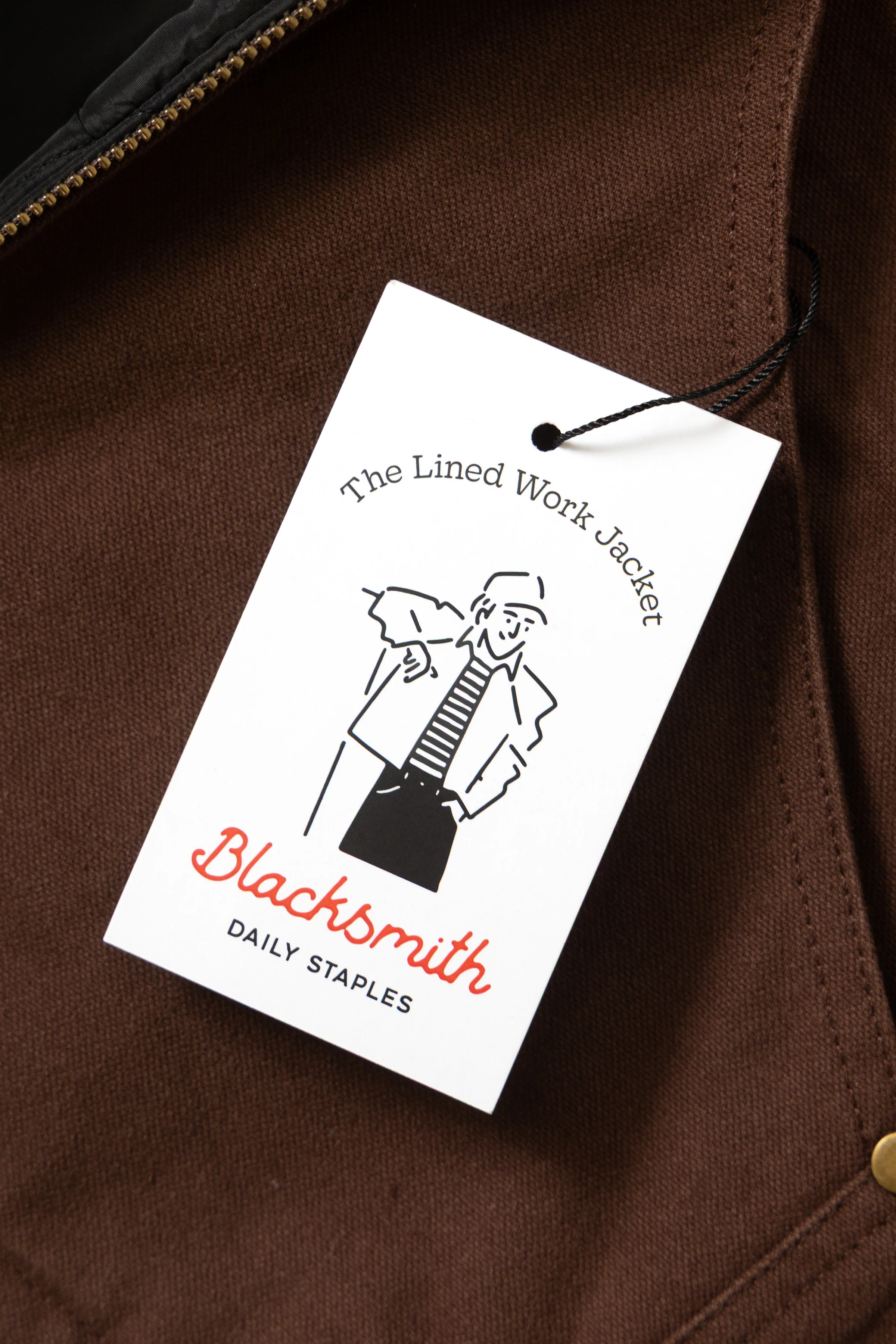 Blacksmith - Lined Work Jacket - Brown - Image 5