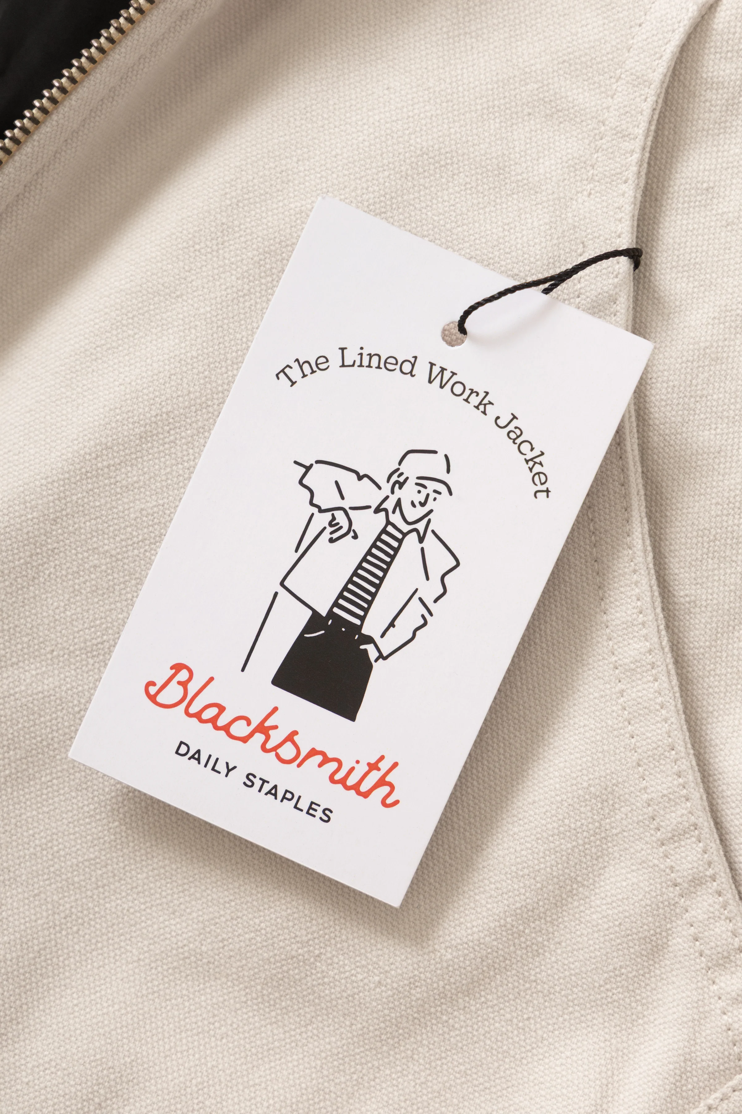 Blacksmith - Lined Work Jacket - Ecru - Image 5
