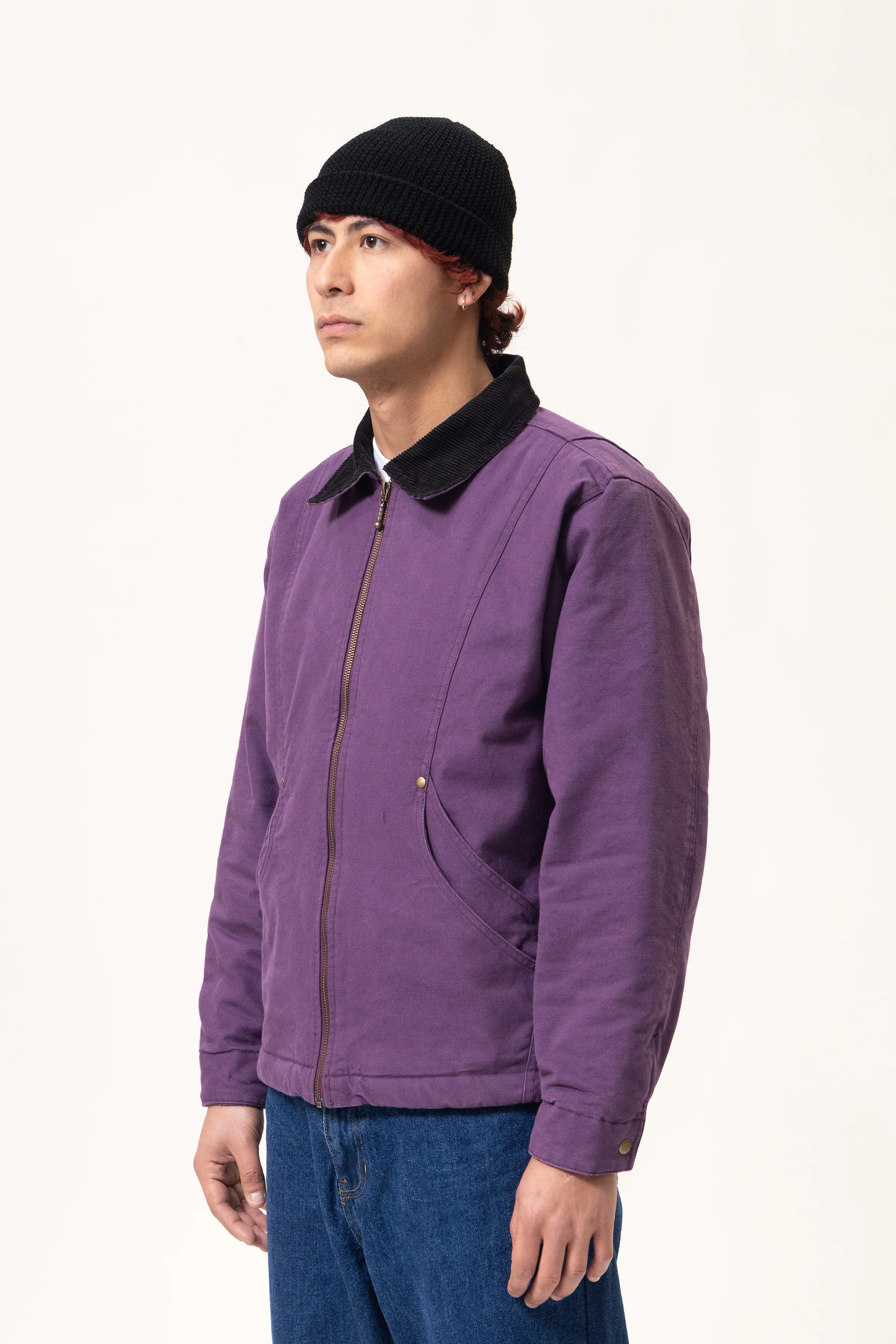 Blacksmith - Lined Work Jacket - Purple - Image 3
