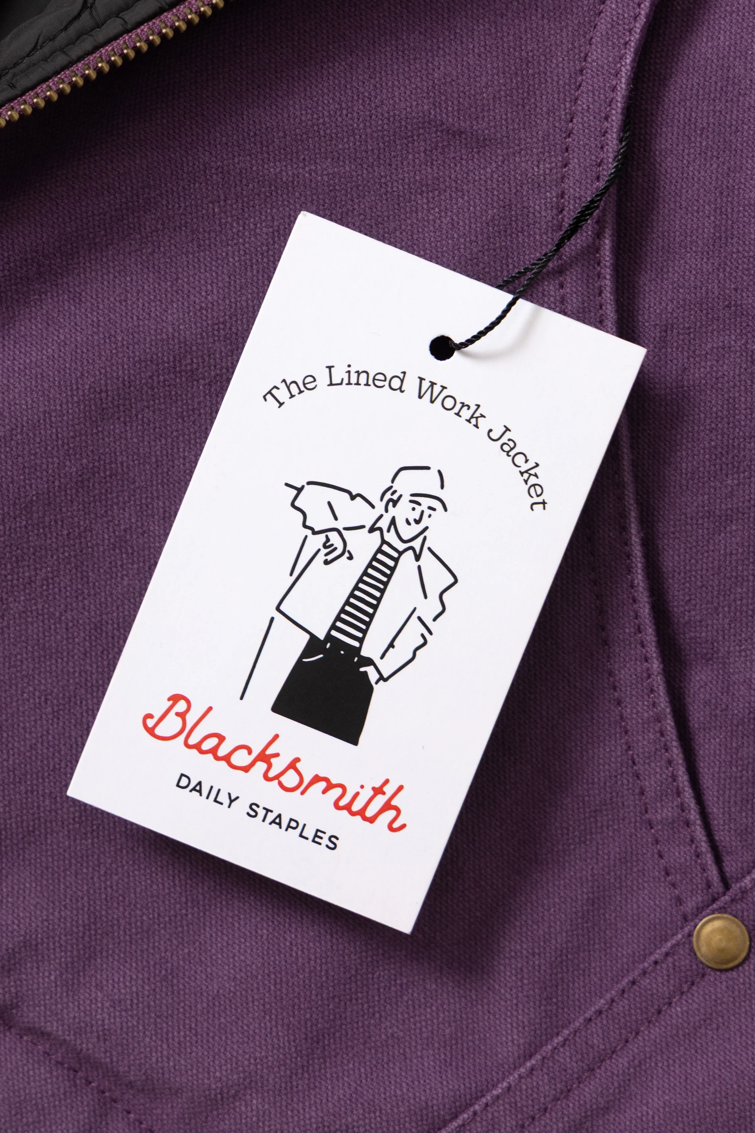Blacksmith - Lined Work Jacket - Purple - Image 5