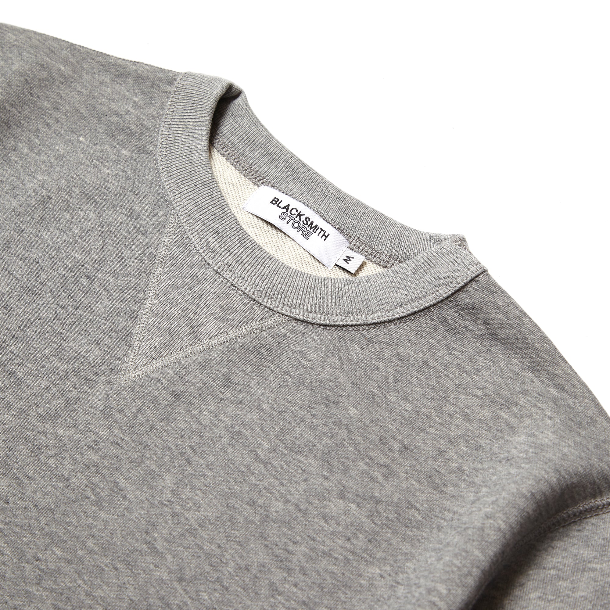Blacksmith - Loopback Everyday Crewneck - Heather Grey - Image 2