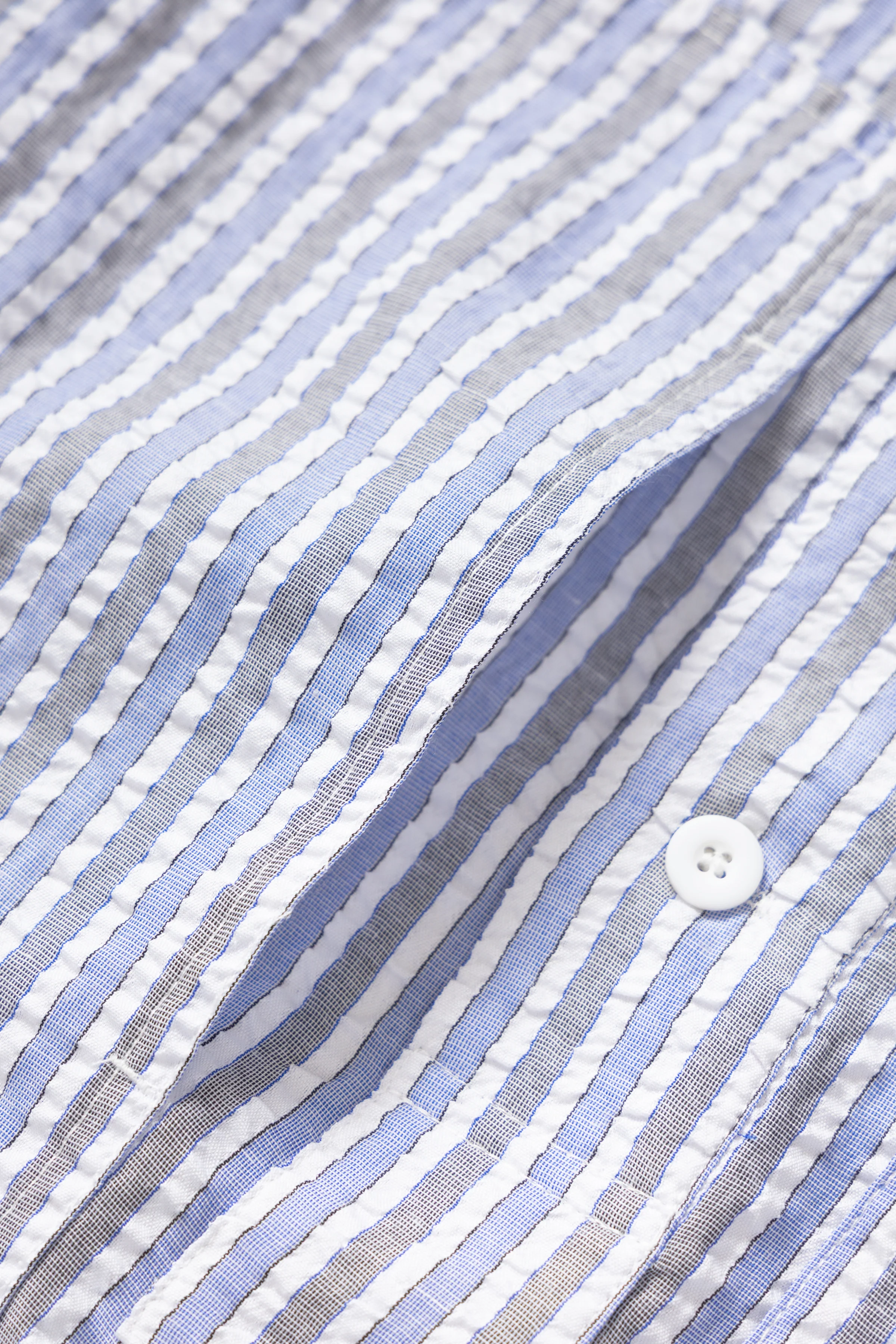 Blacksmith - Striped Military Popover - Blue - Image 6