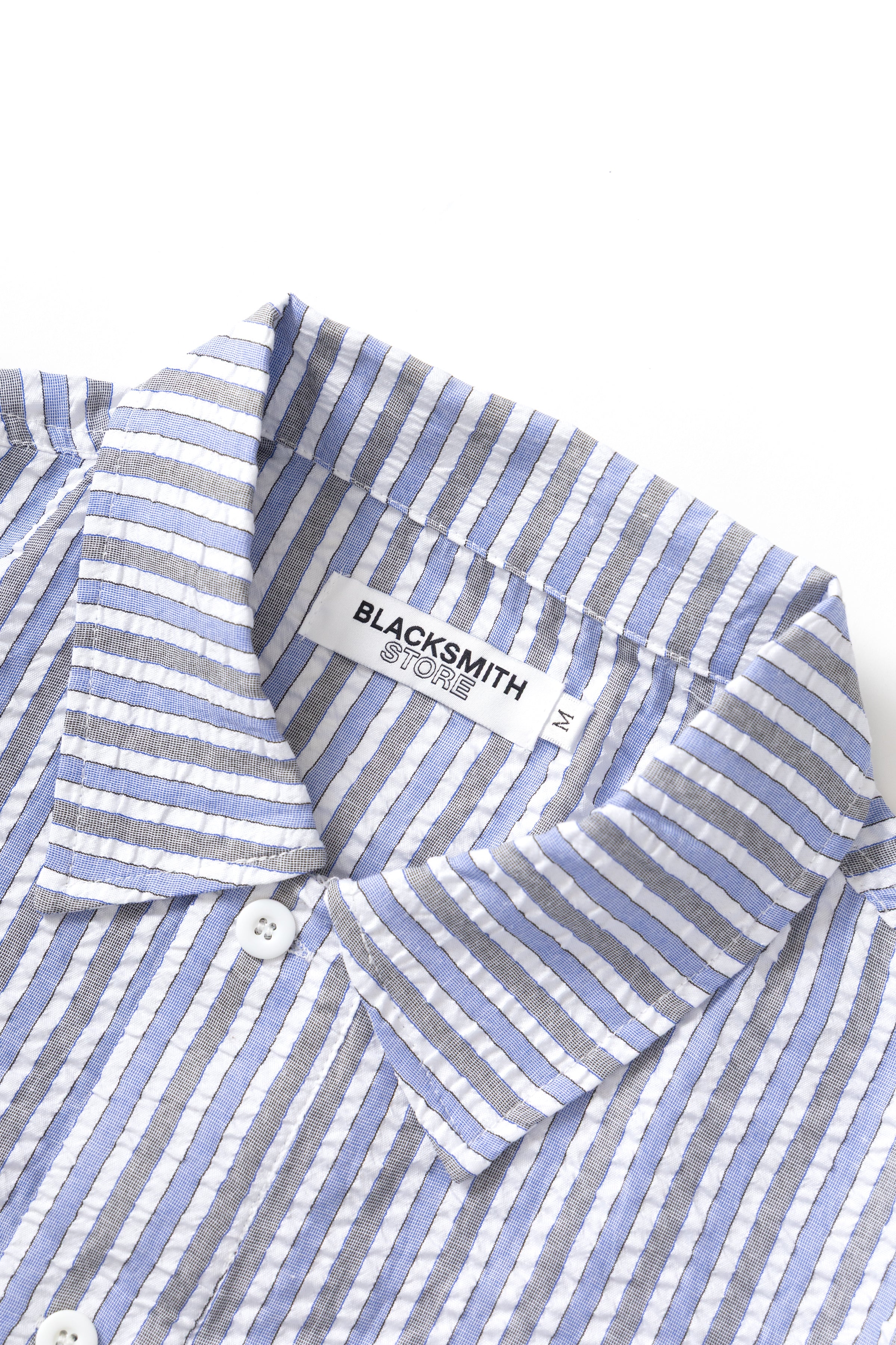 Blacksmith - Striped Military Popover - Blue - Image 7