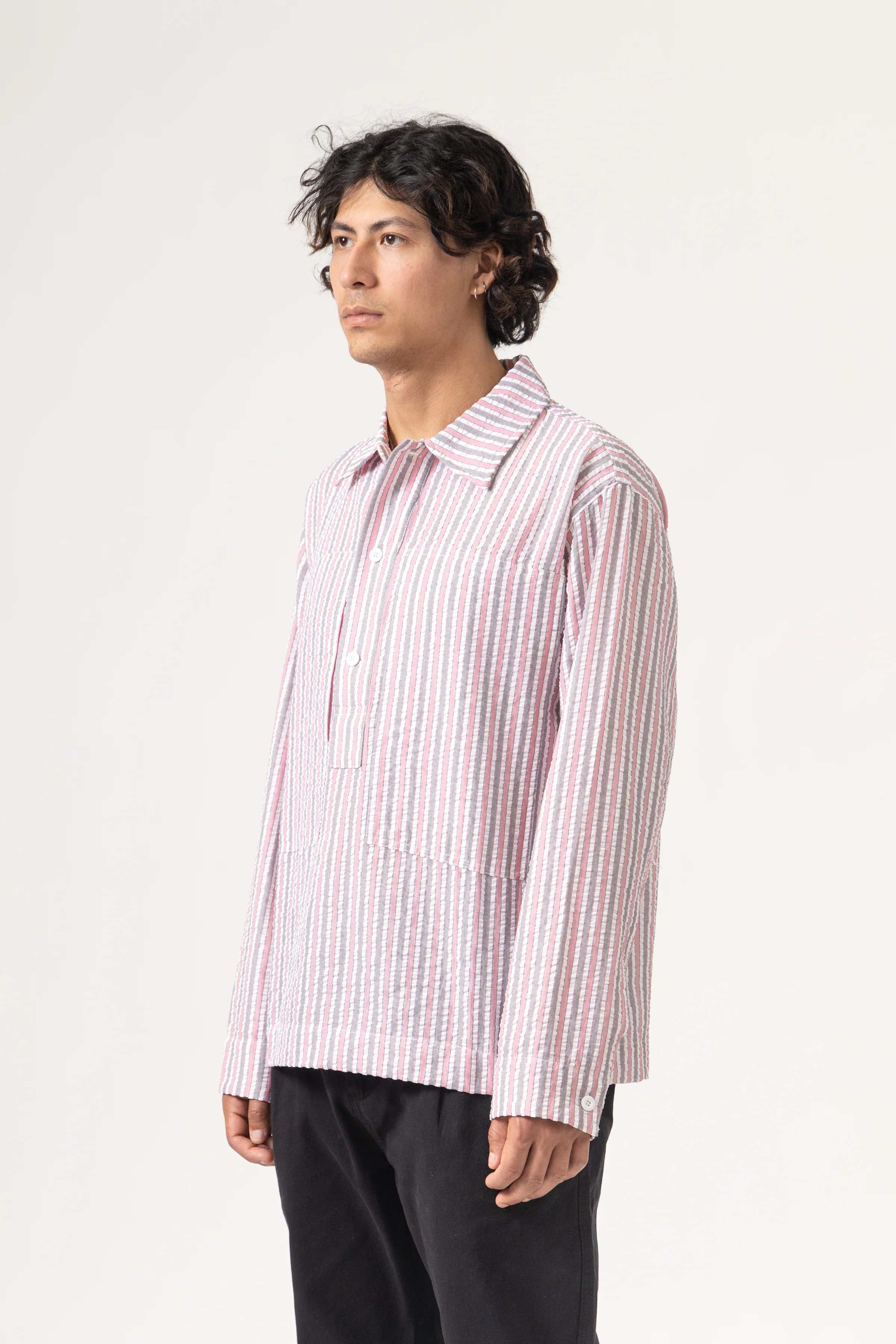 Blacksmith - Striped Military Popover - Red - Image 3