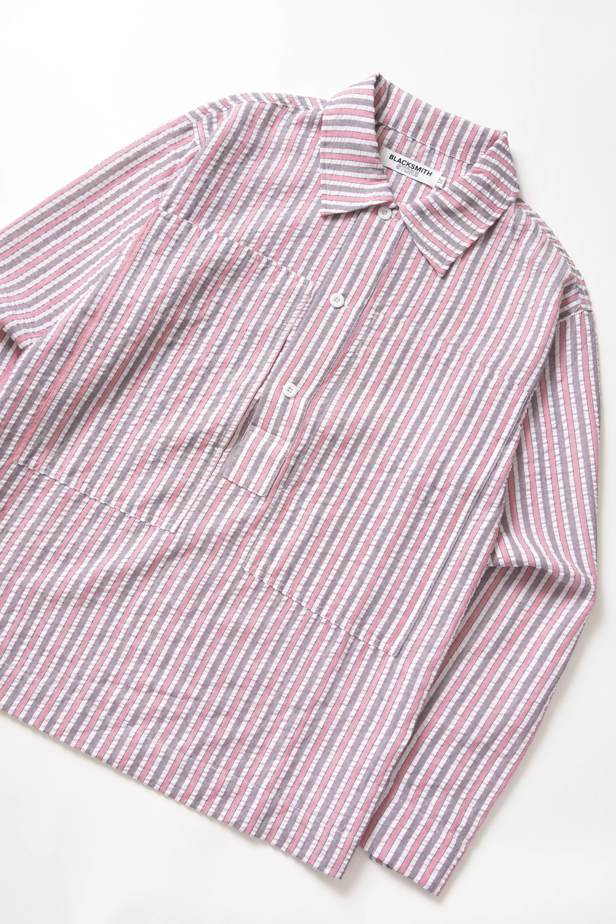 Blacksmith - Striped Military Popover - Red - Image 6