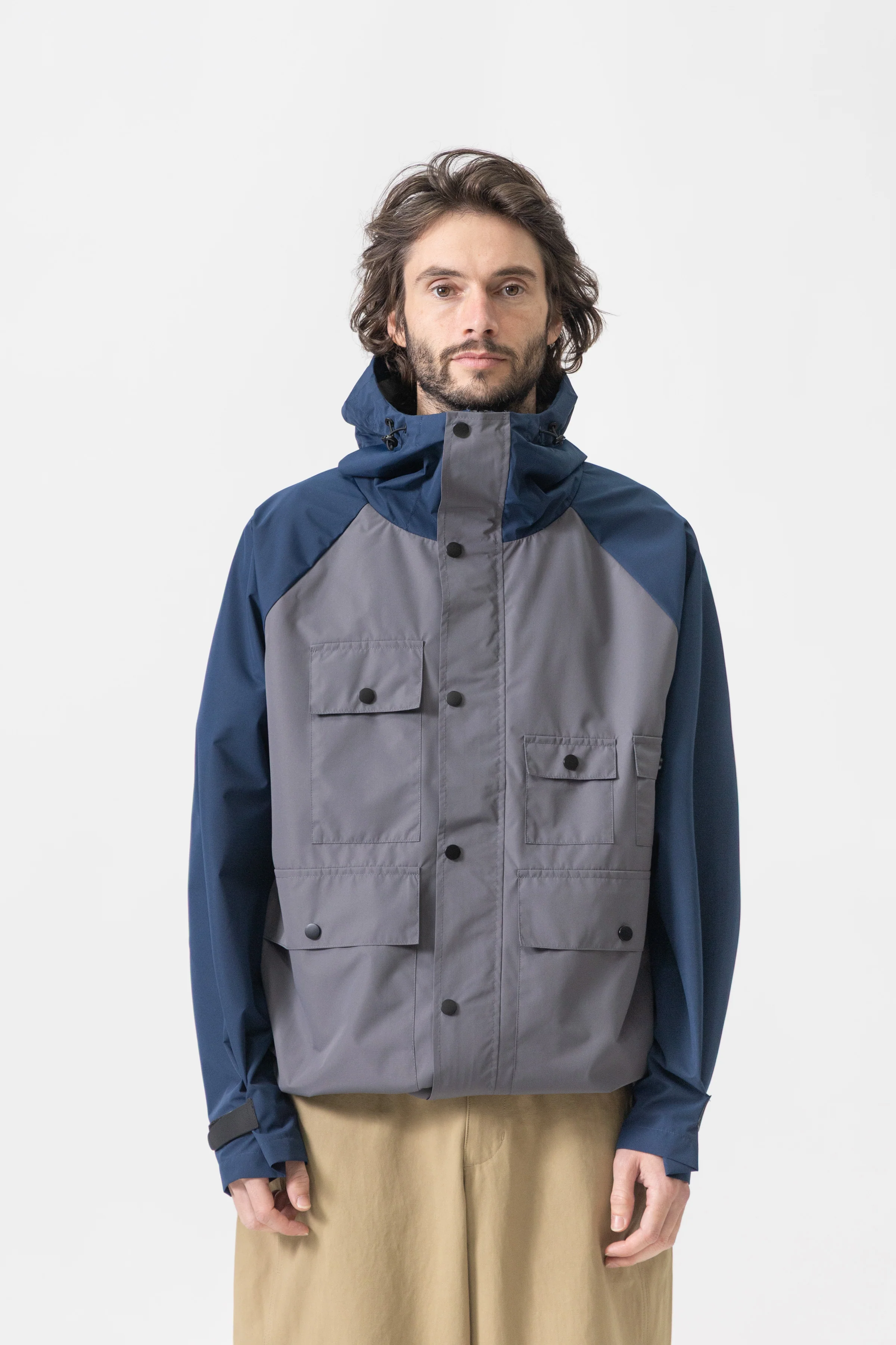 Blacksmith - Multi Pocket Shell Jacket - Navy/Grey - Image 2