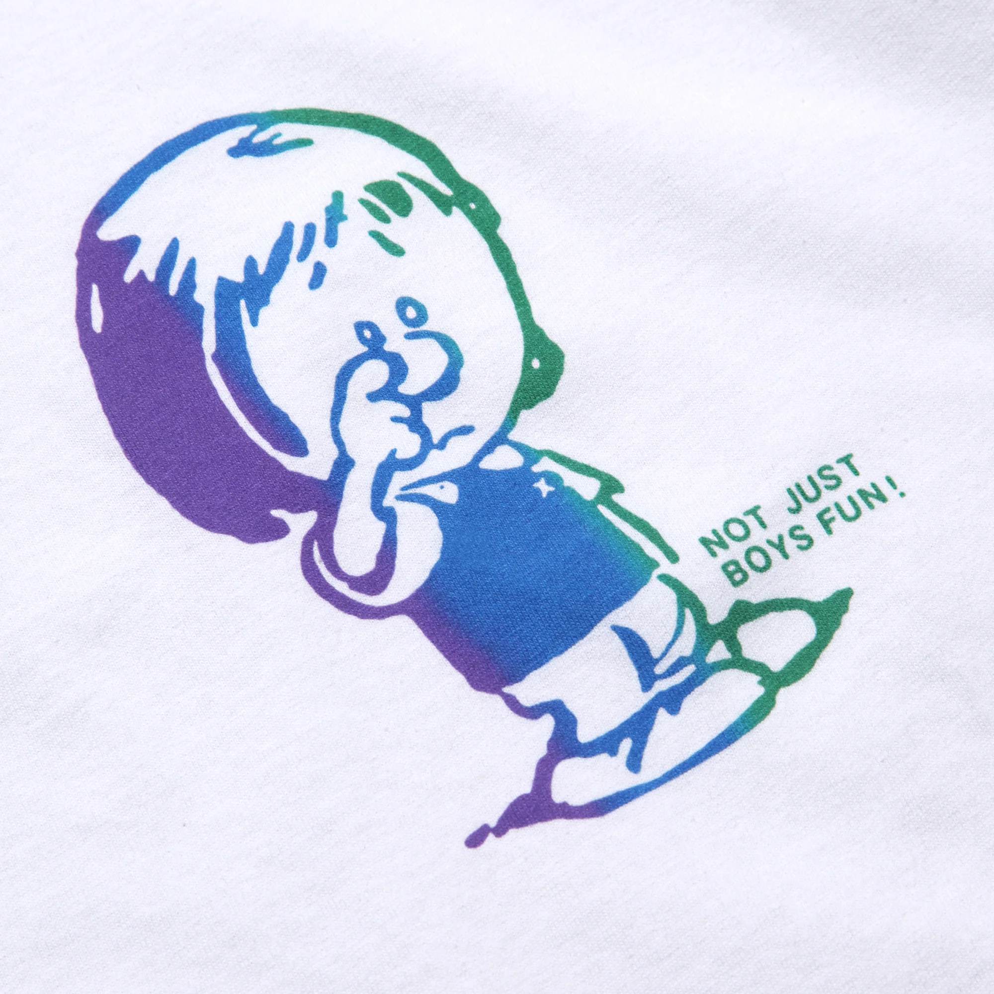 Blacksmith - Not Just Boys Fun Tee - White - Image 3