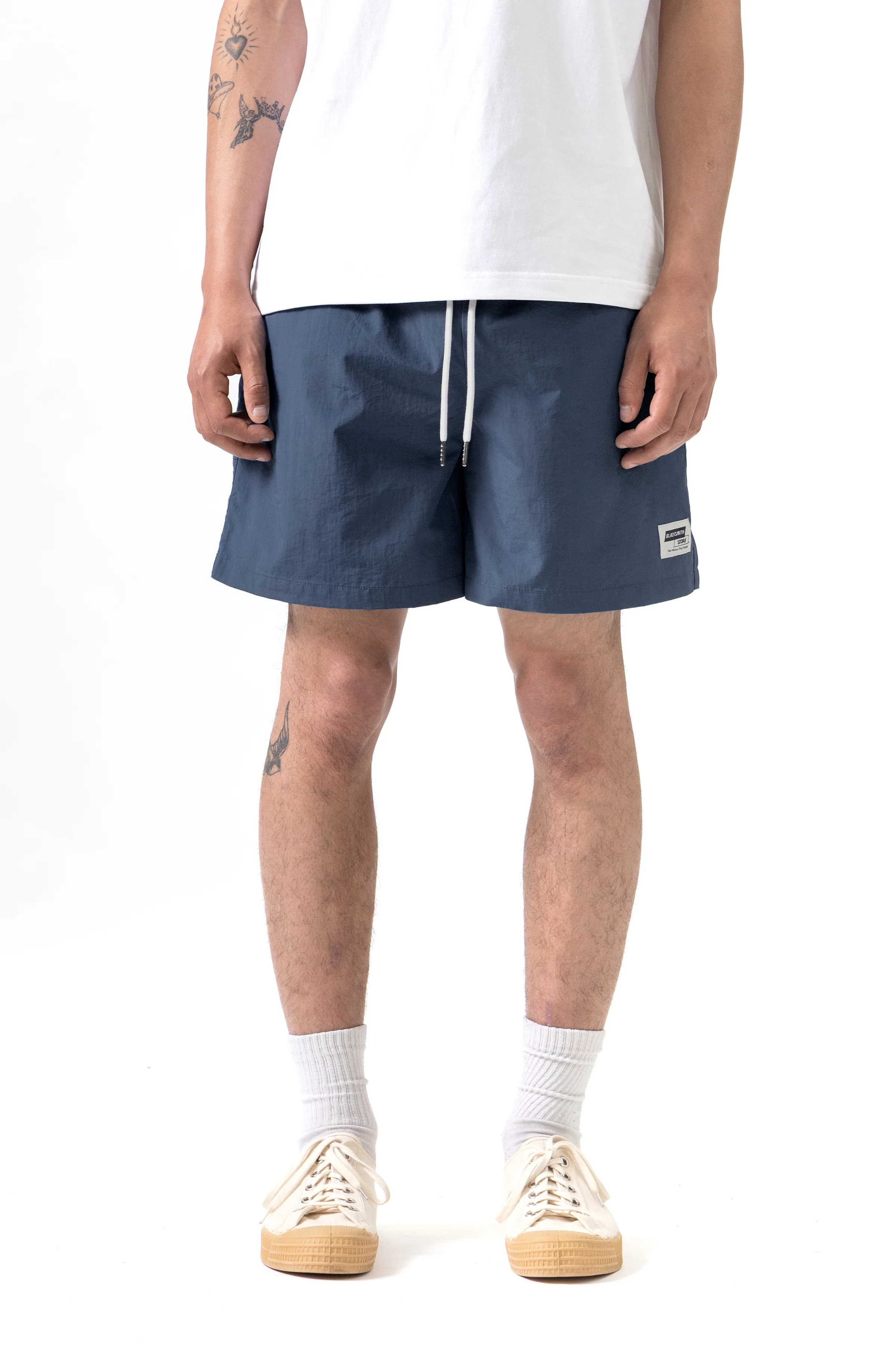 Blacksmith - Nylon Club Shorts - Navy - Image 2