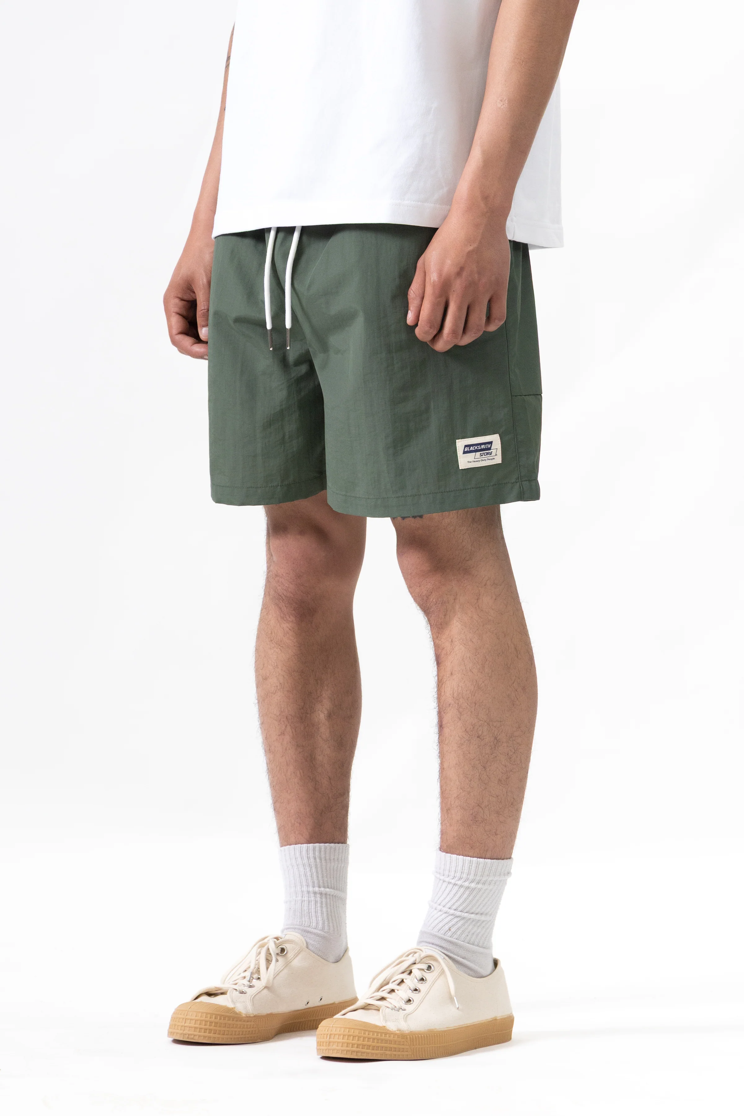 Blacksmith - Nylon Club Shorts - Olive - Image 3