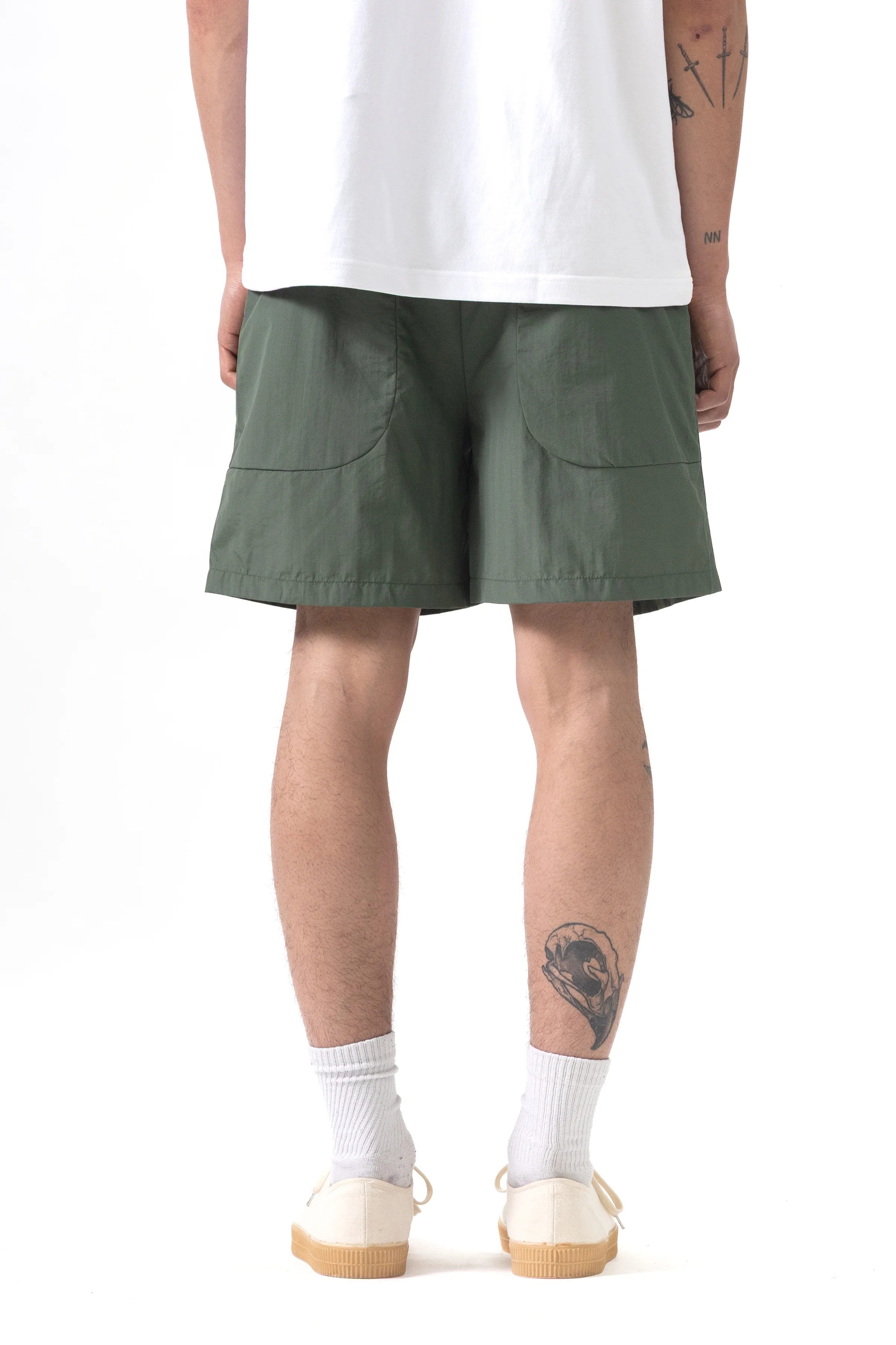 Blacksmith - Nylon Club Shorts - Olive - Image 4