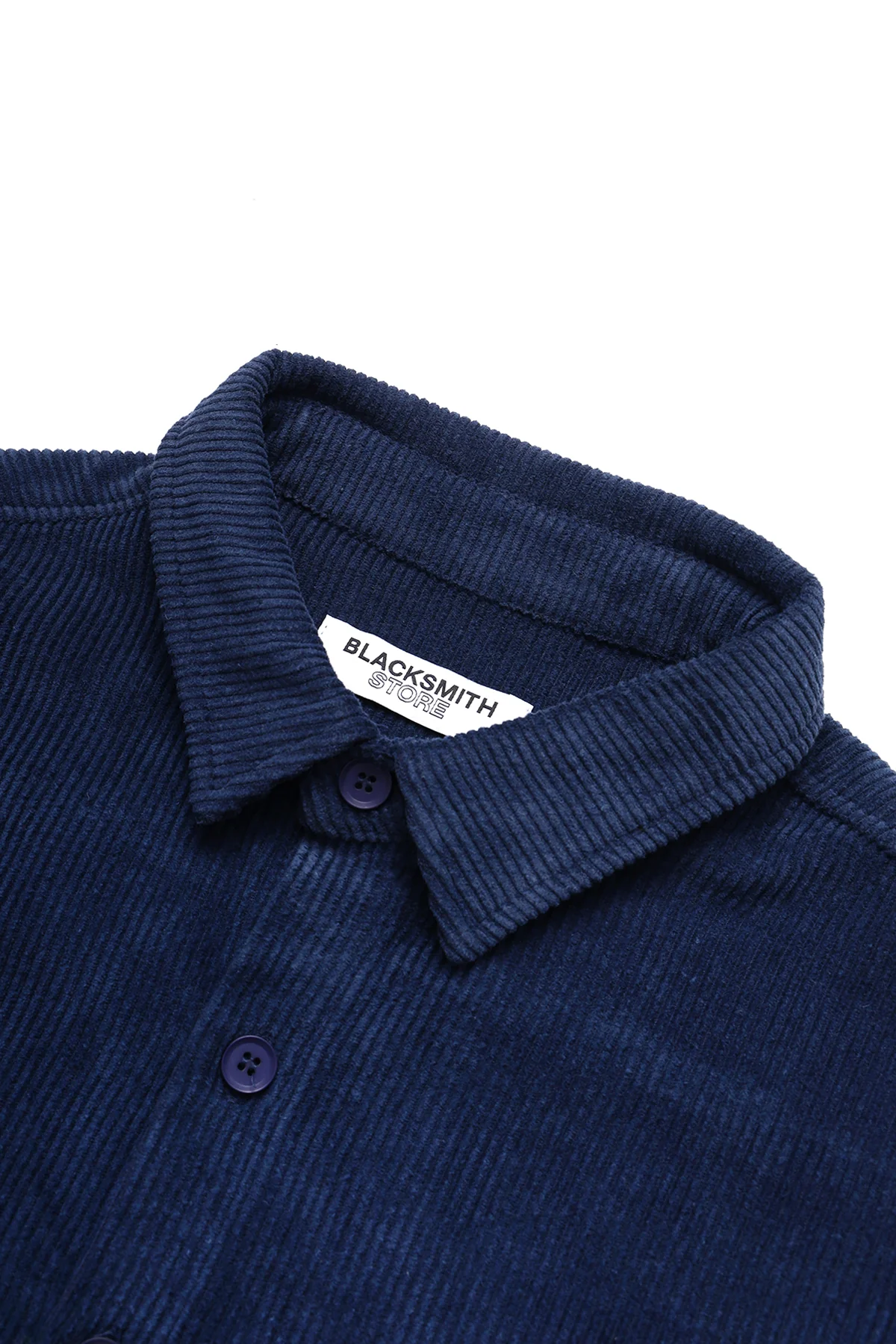 Blacksmith - Corduroy Shirt - Navy - Image 3