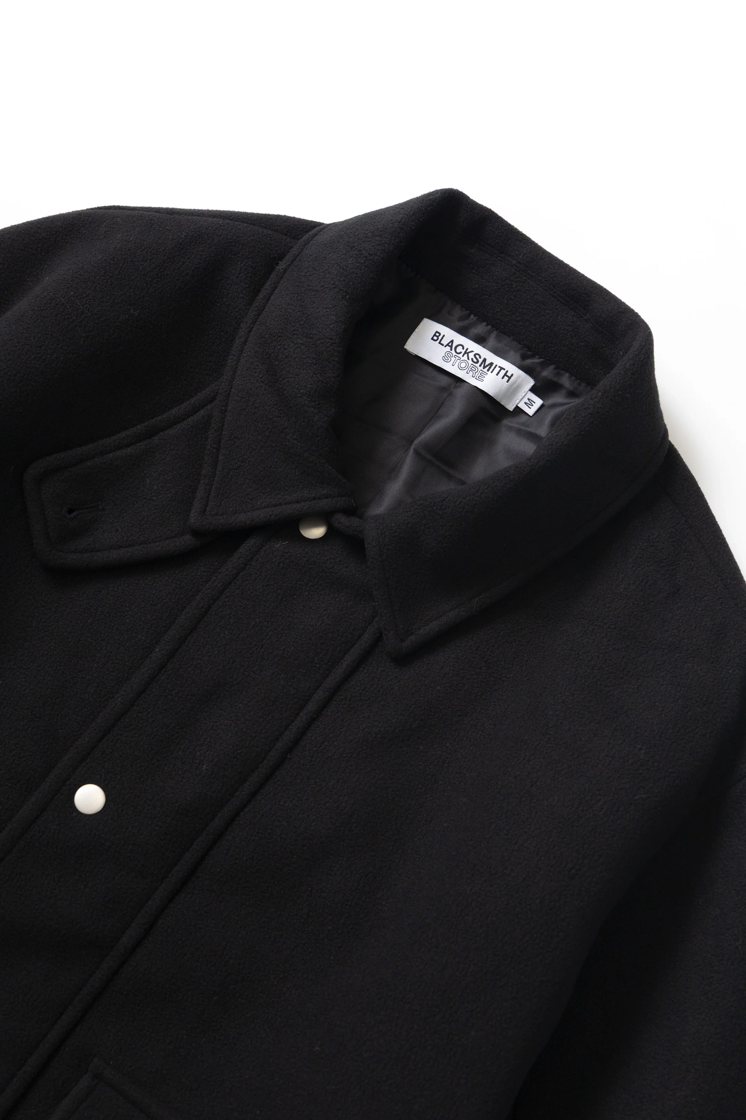 Blacksmith - Polar Fleece Warm Up Jacket - Black - Image 8