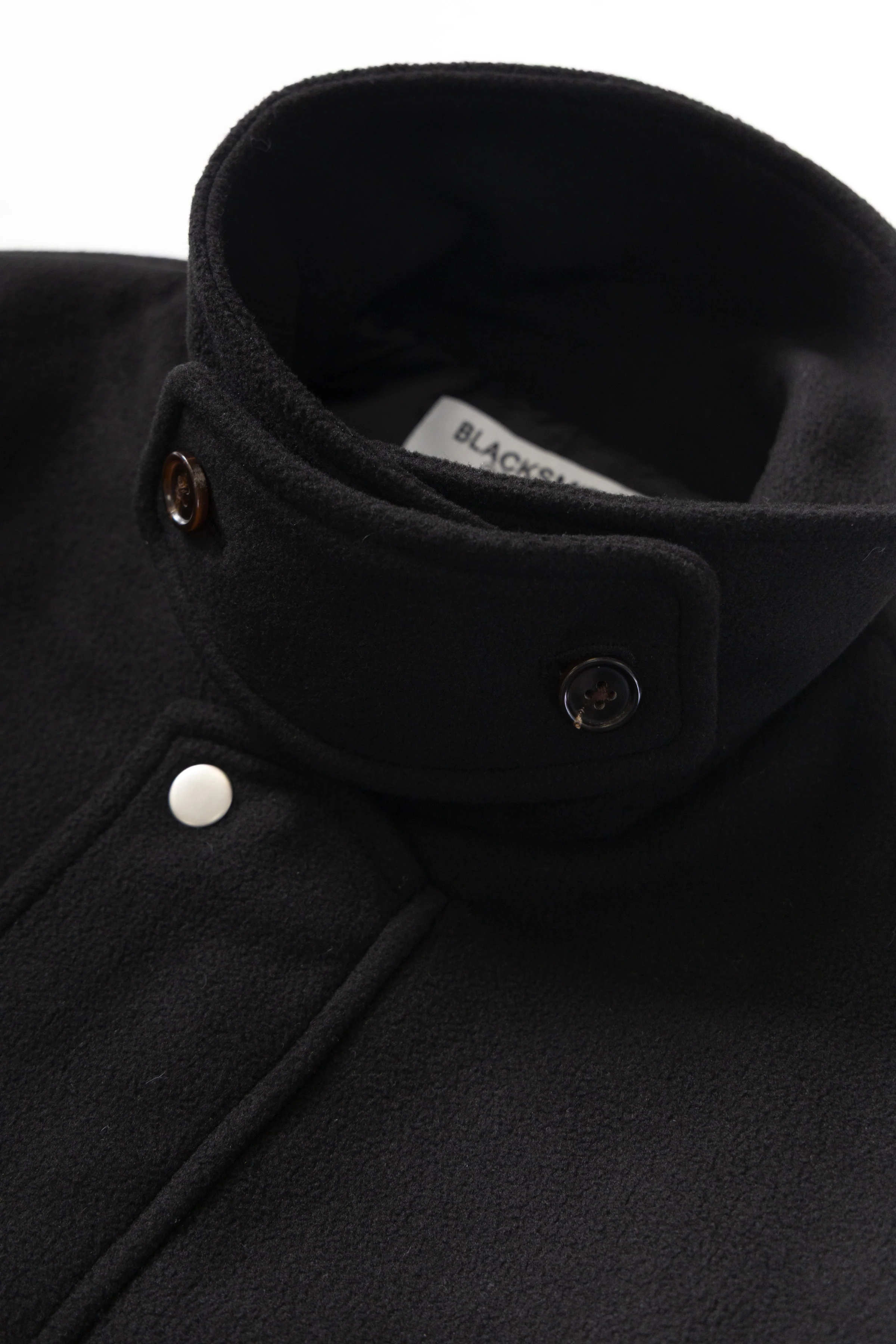 Blacksmith - Polar Fleece Warm Up Jacket - Black - Image 9