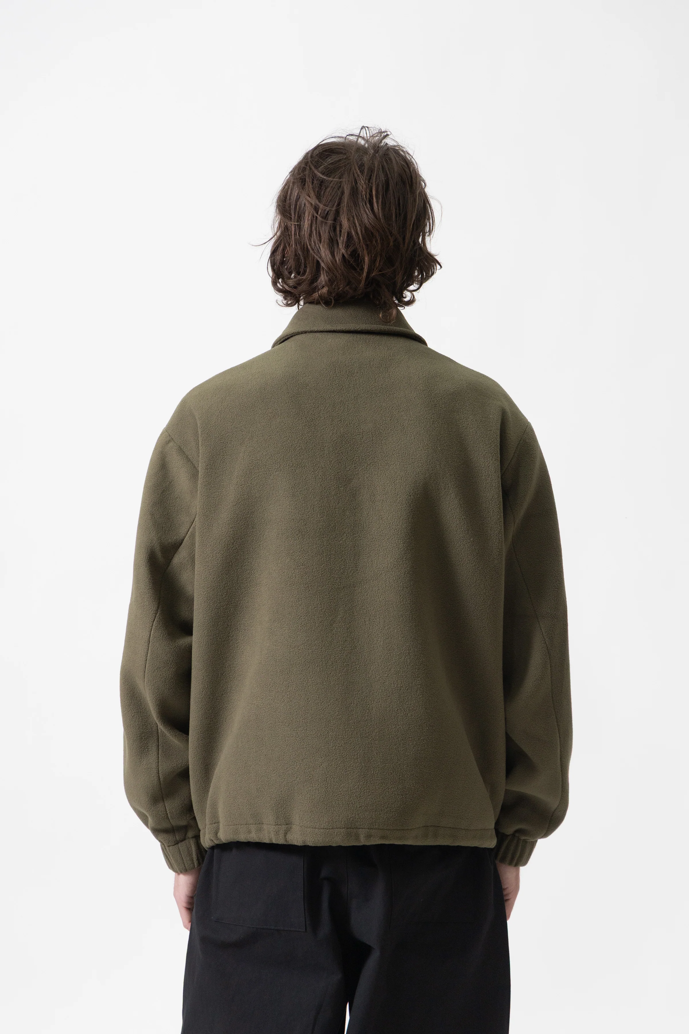 Blacksmith - Polar Fleece Warm Up Jacket - Olive - Image 4