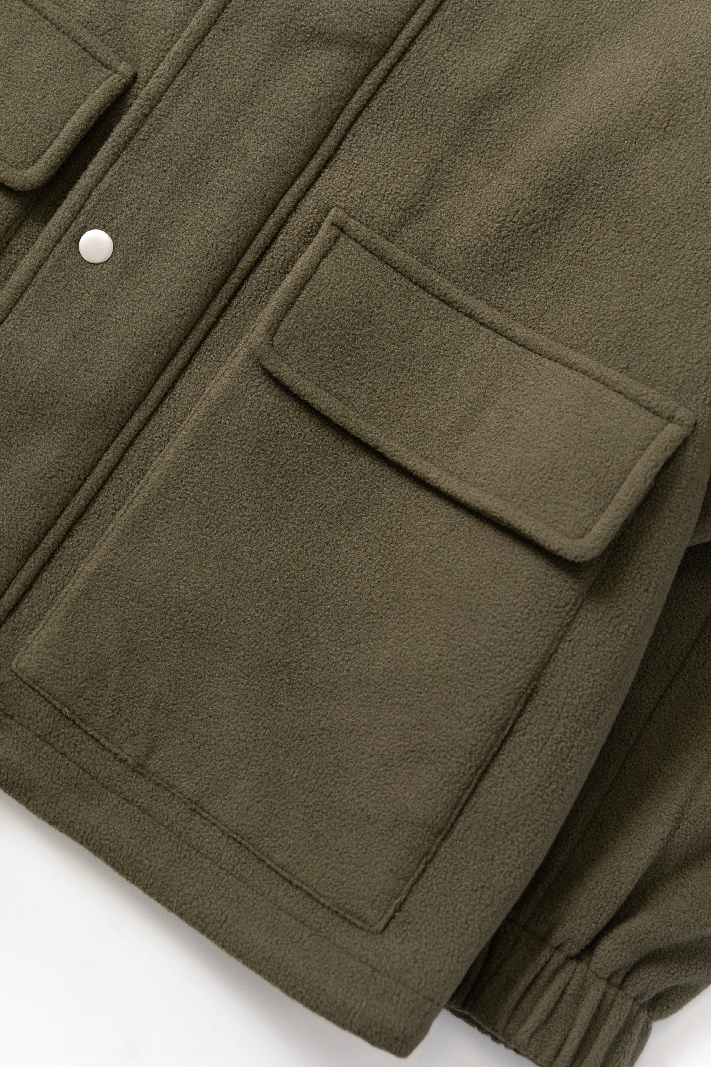 Blacksmith - Polar Fleece Warm Up Jacket - Olive - Image 6