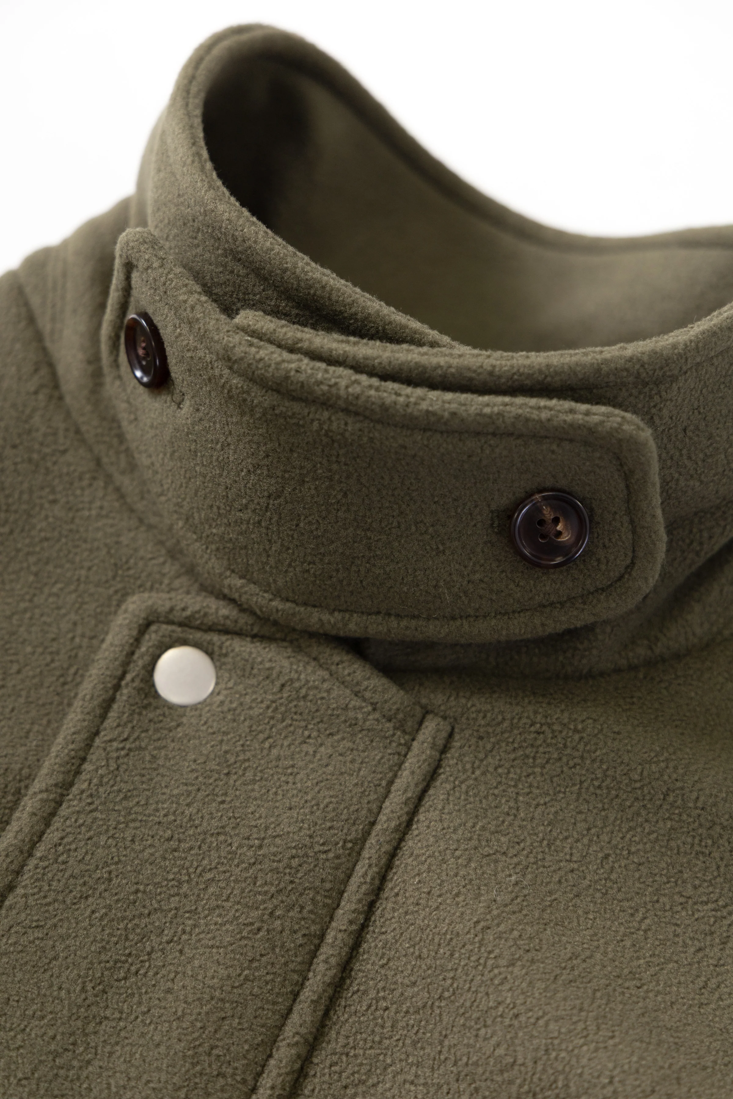 Blacksmith - Polar Fleece Warm Up Jacket - Olive - Image 8