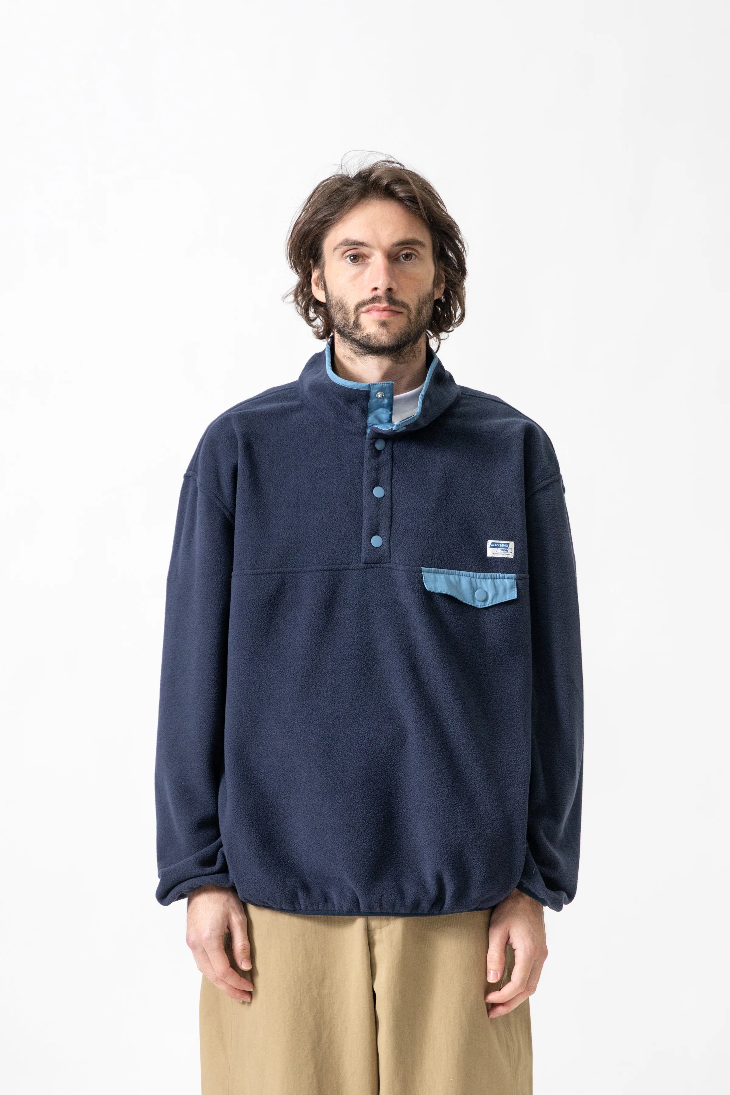 Blacksmith - Popover Polar Fleece - Navy - Image 2