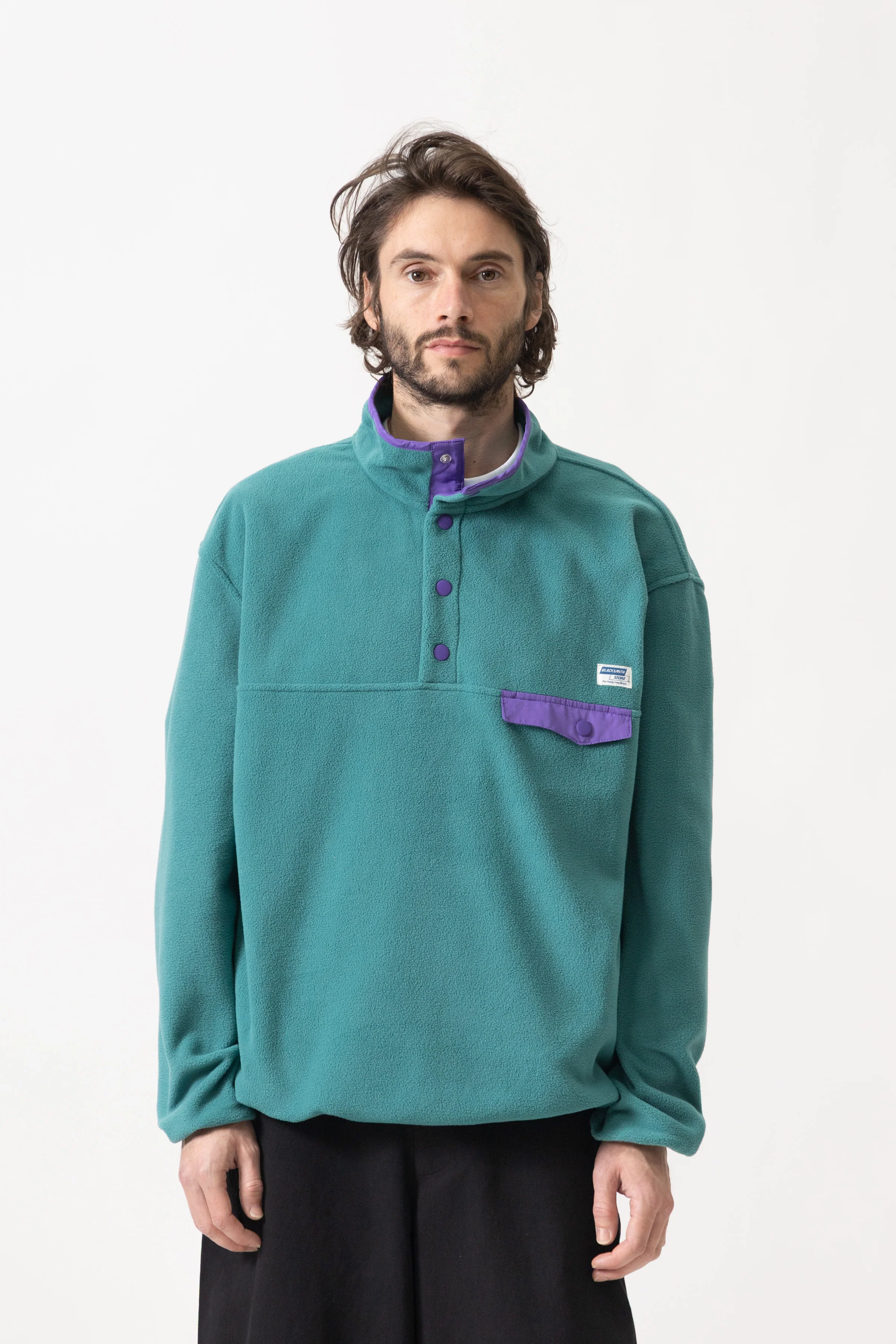 Blacksmith - Popover Polar Fleece - Teal - Image 2
