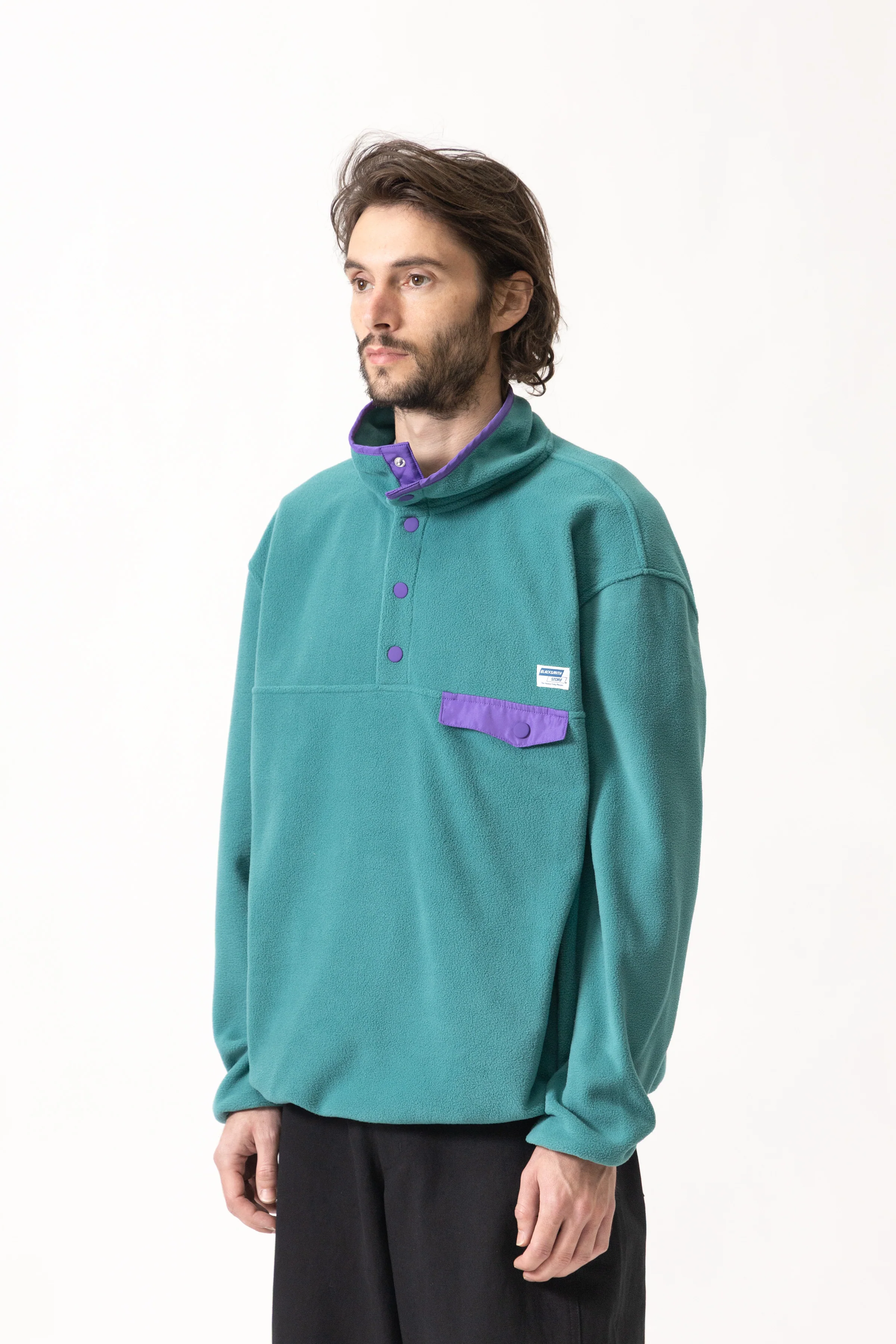 Blacksmith - Popover Polar Fleece - Teal - Image 3