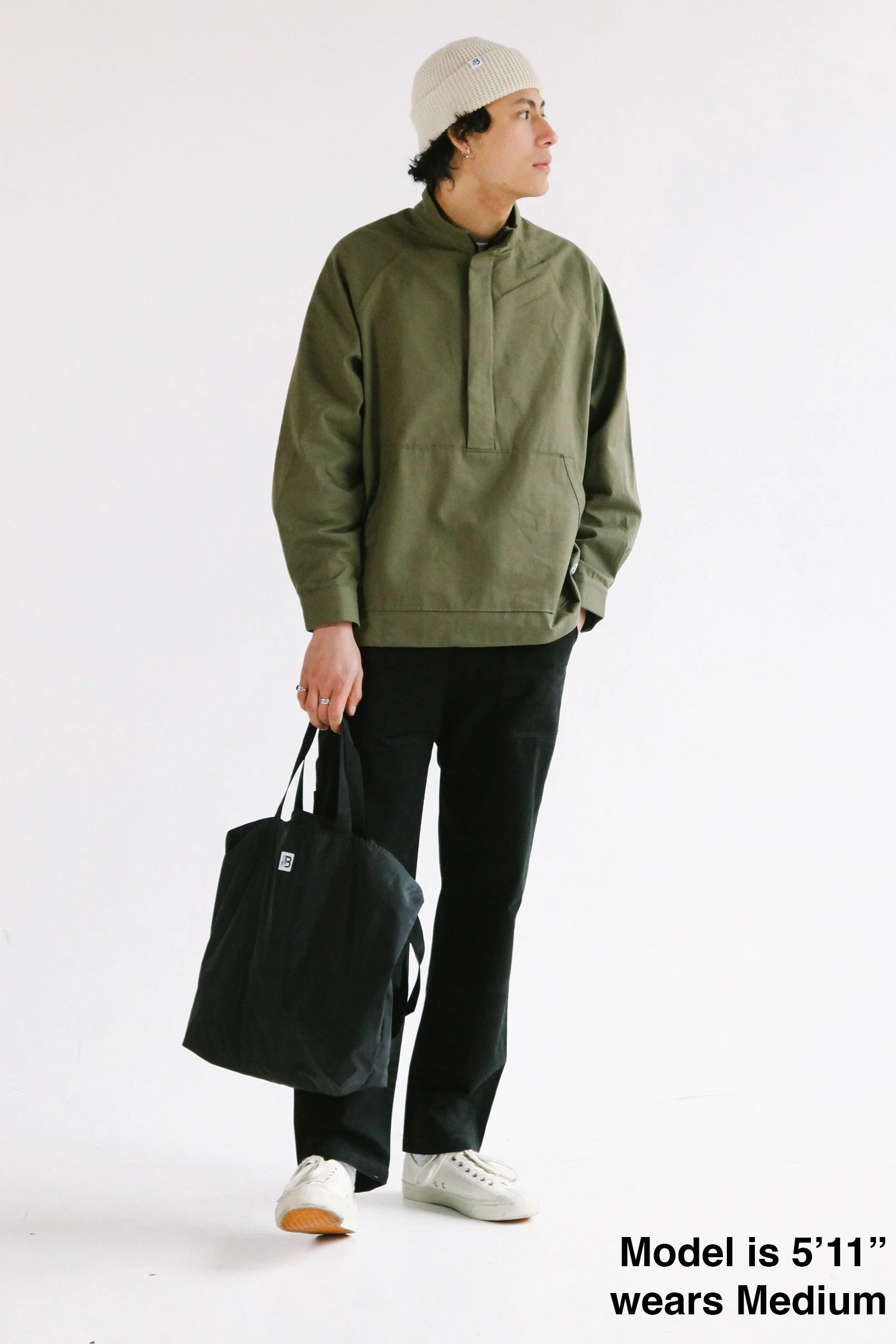 Blacksmith - Popover Wind Shirt - Olive - Image 2