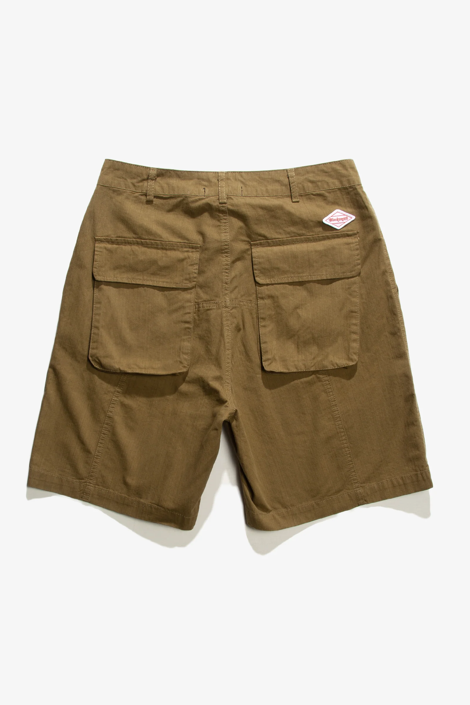 Blacksmith - Sateen Fatigue Shorts - Olive - Image 5