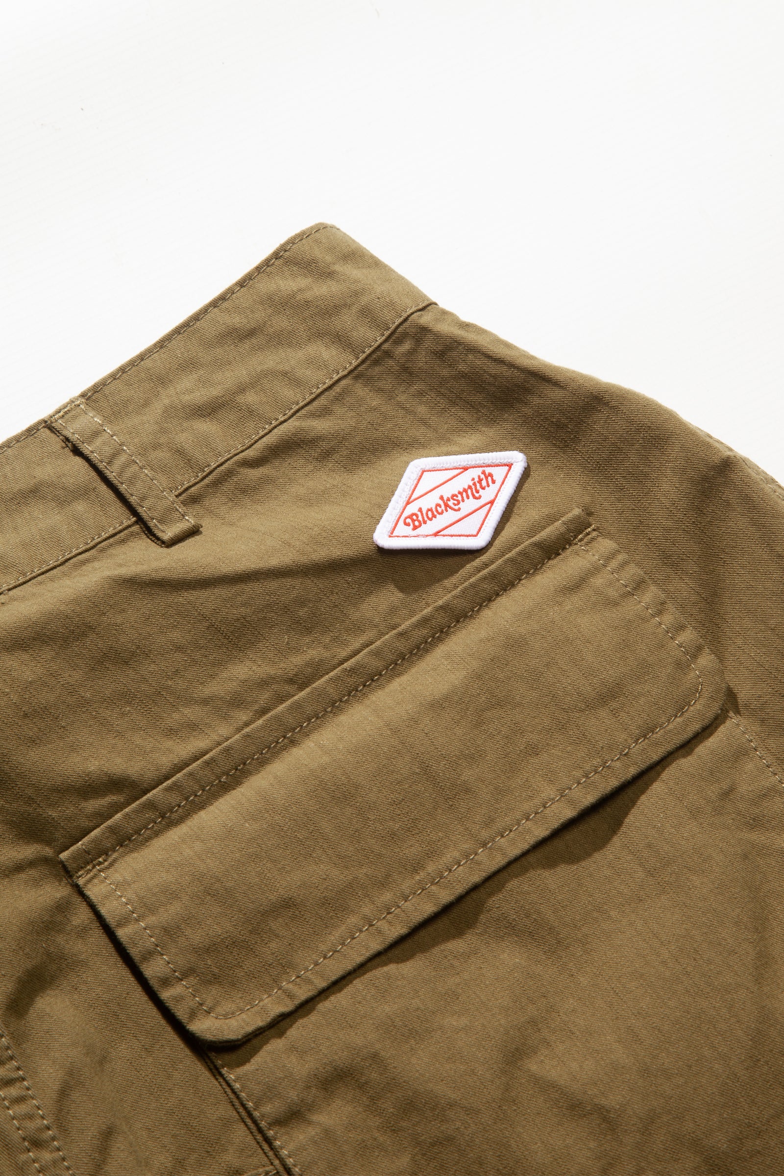 Blacksmith - Sateen Fatigue Shorts - Olive - Image 6