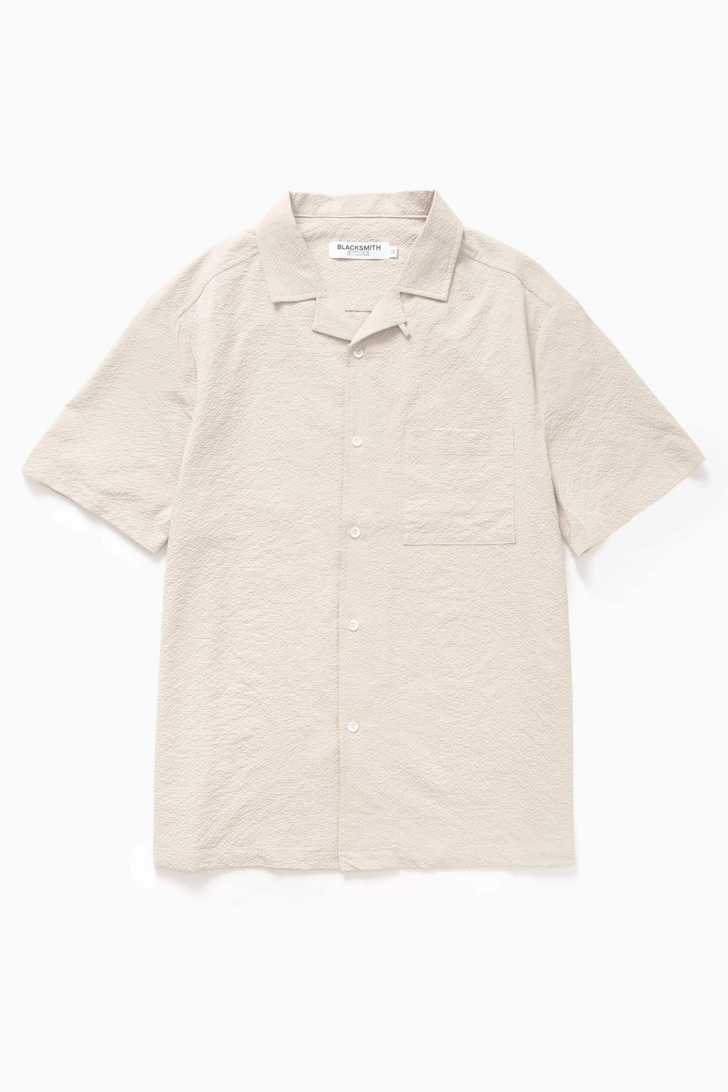 Blacksmith - Seersucker Resort Shirt - Dove