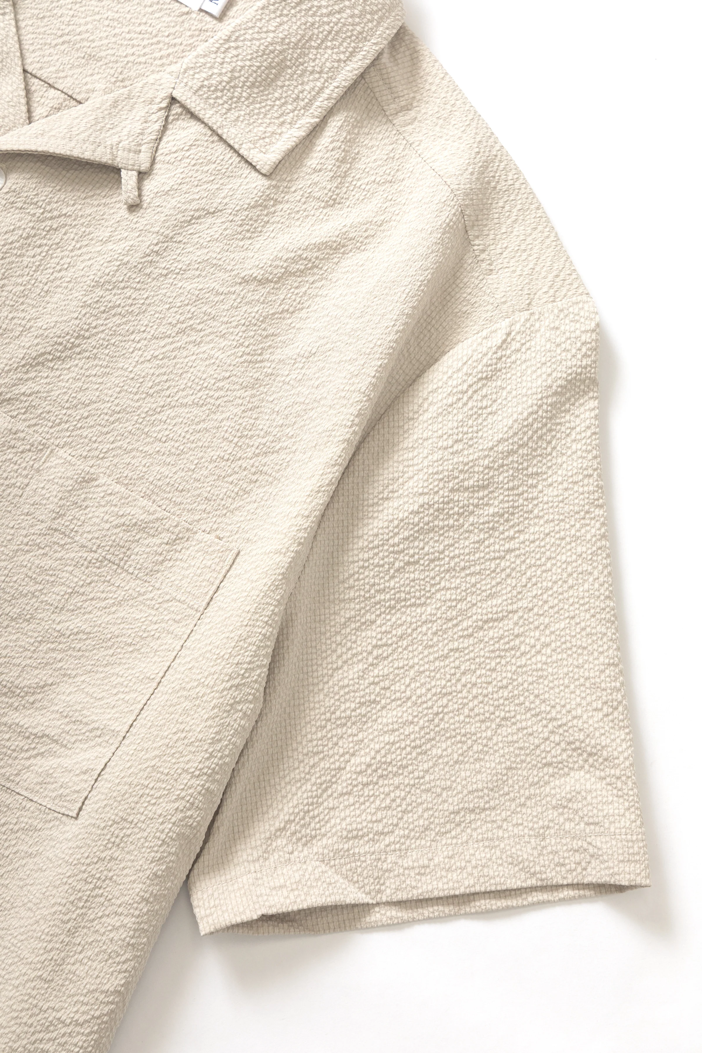 Blacksmith - Seersucker Resort Shirt - Dove - Image 8
