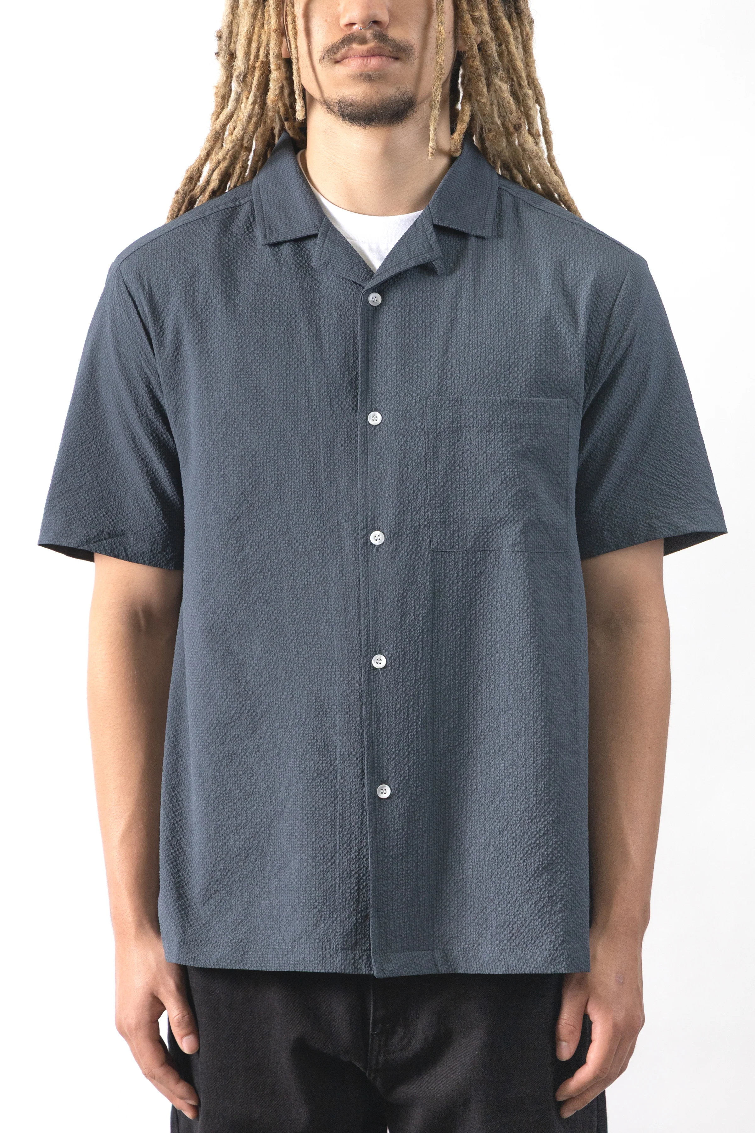 Blacksmith - Seersucker Resort Shirt - Space - Image 2