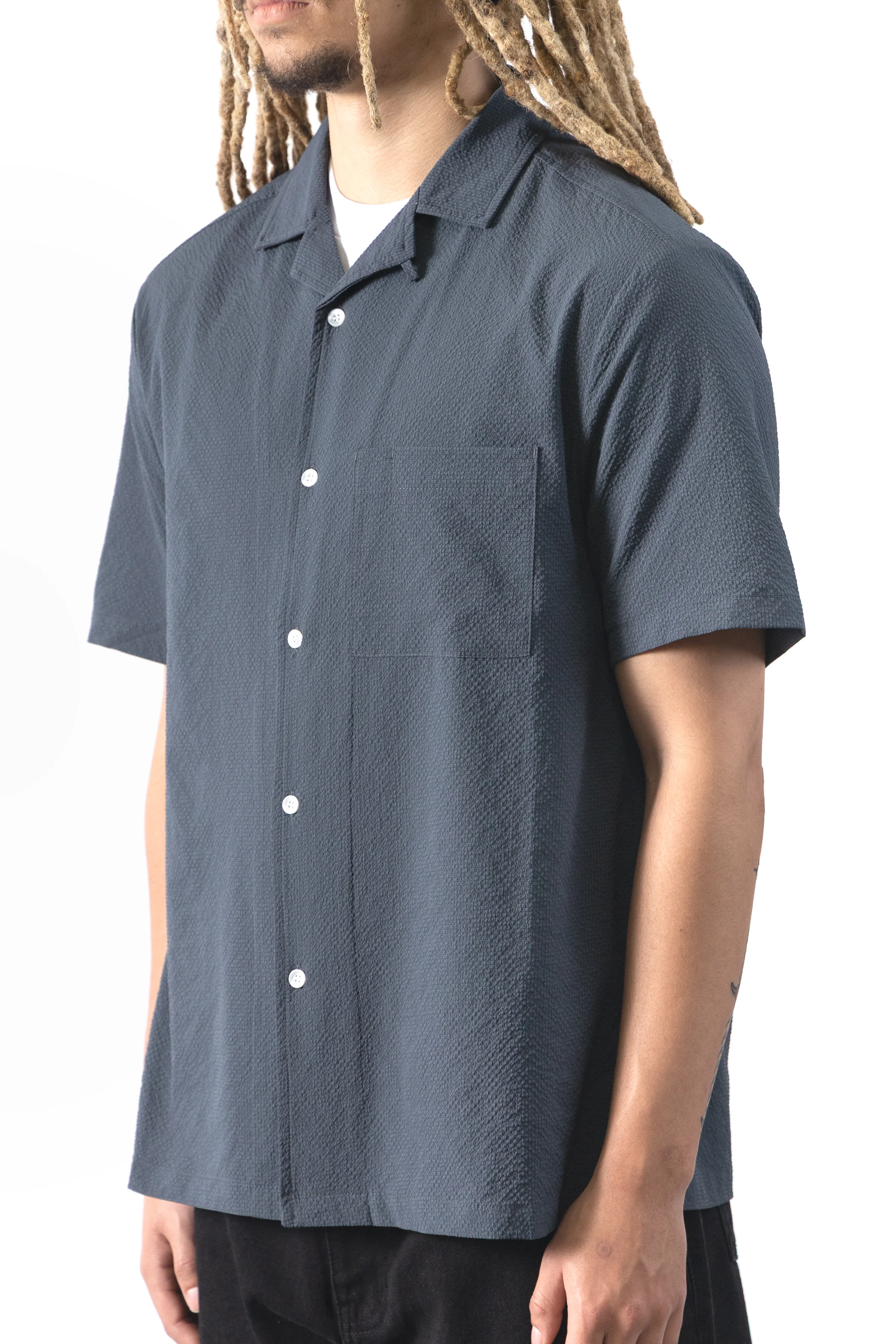 Blacksmith - Seersucker Resort Shirt - Space - Image 3