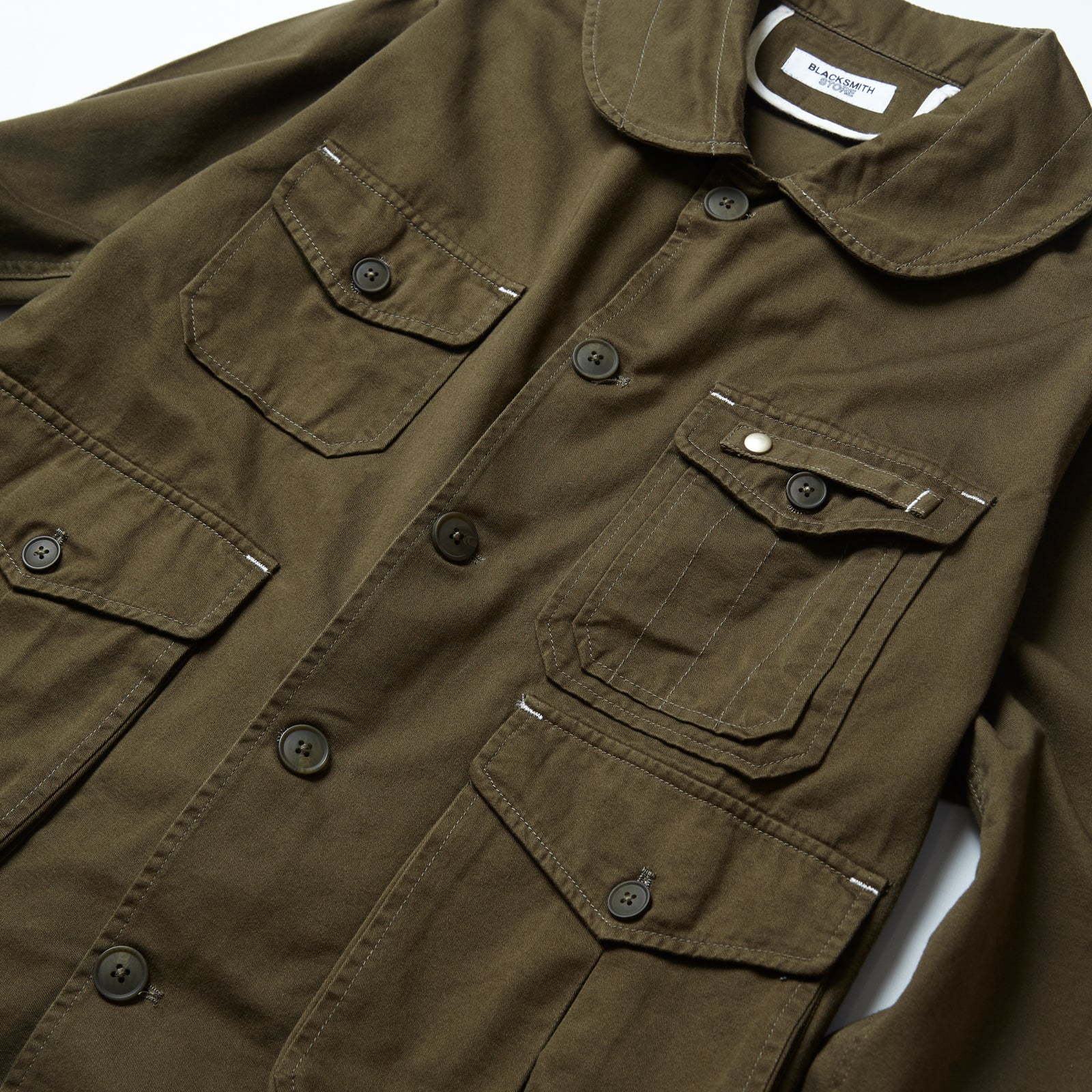 Blacksmith - Shawl Collar Work Jacket - Moss - Image 3