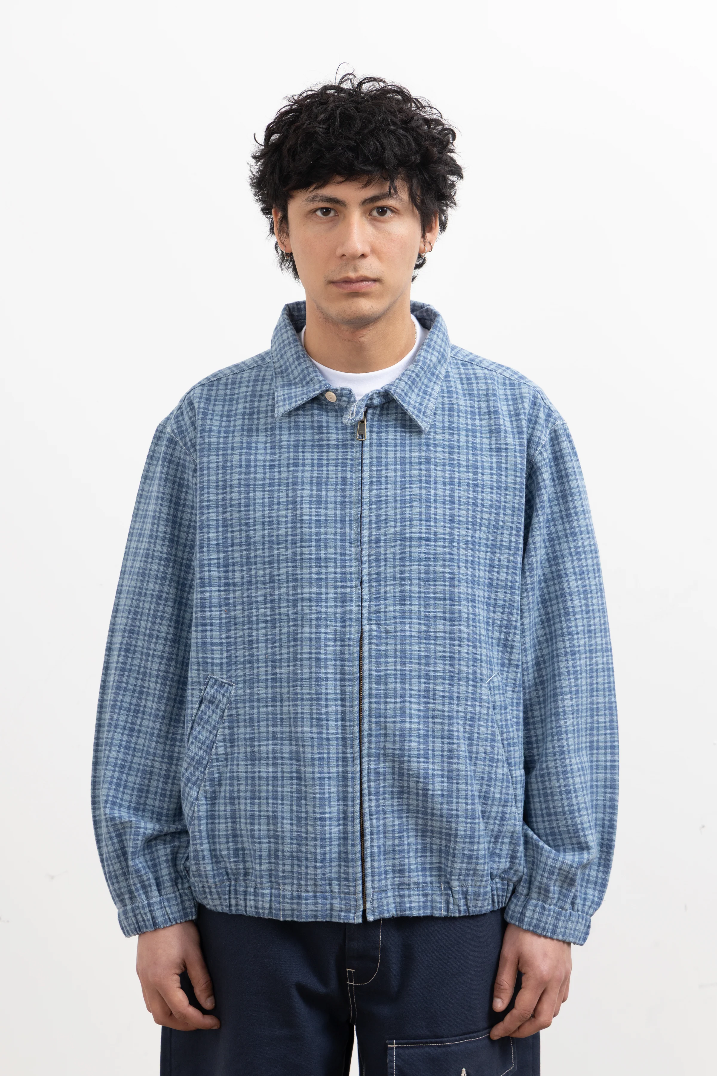 Blacksmith - Sports Harrington - Blue Check - Image 2