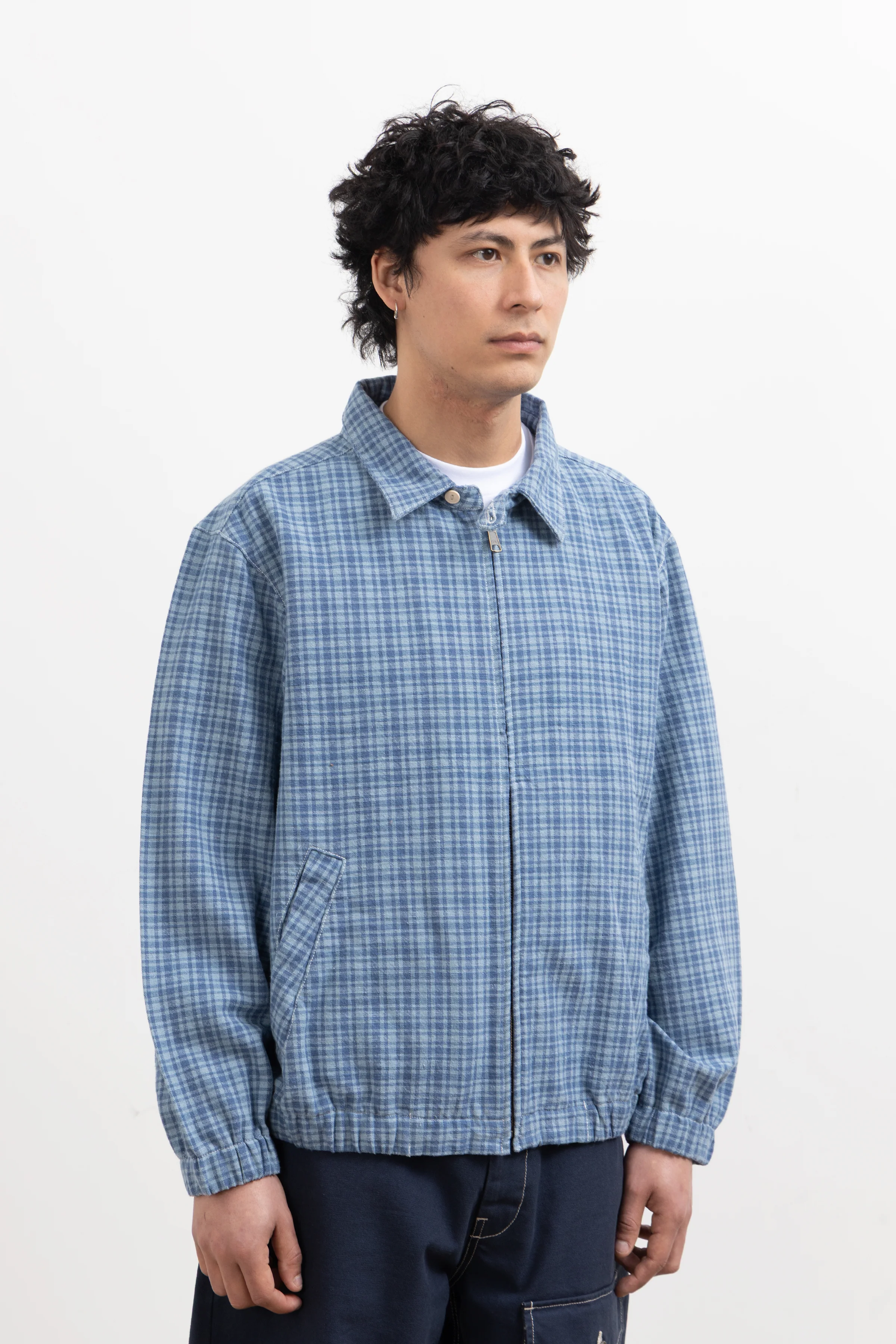 Blacksmith - Sports Harrington - Blue Check - Image 3