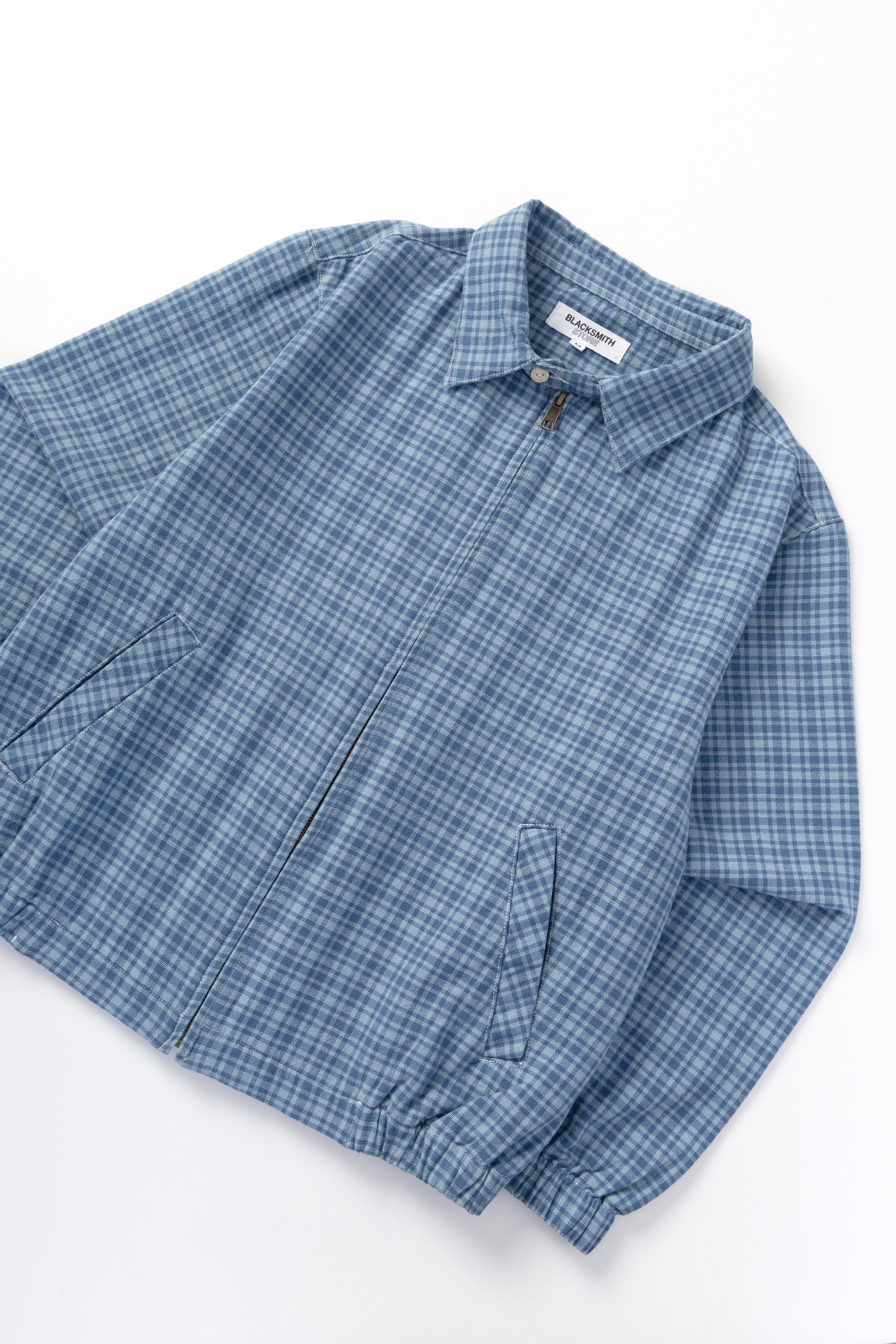 Blacksmith - Sports Harrington - Blue Check - Image 5