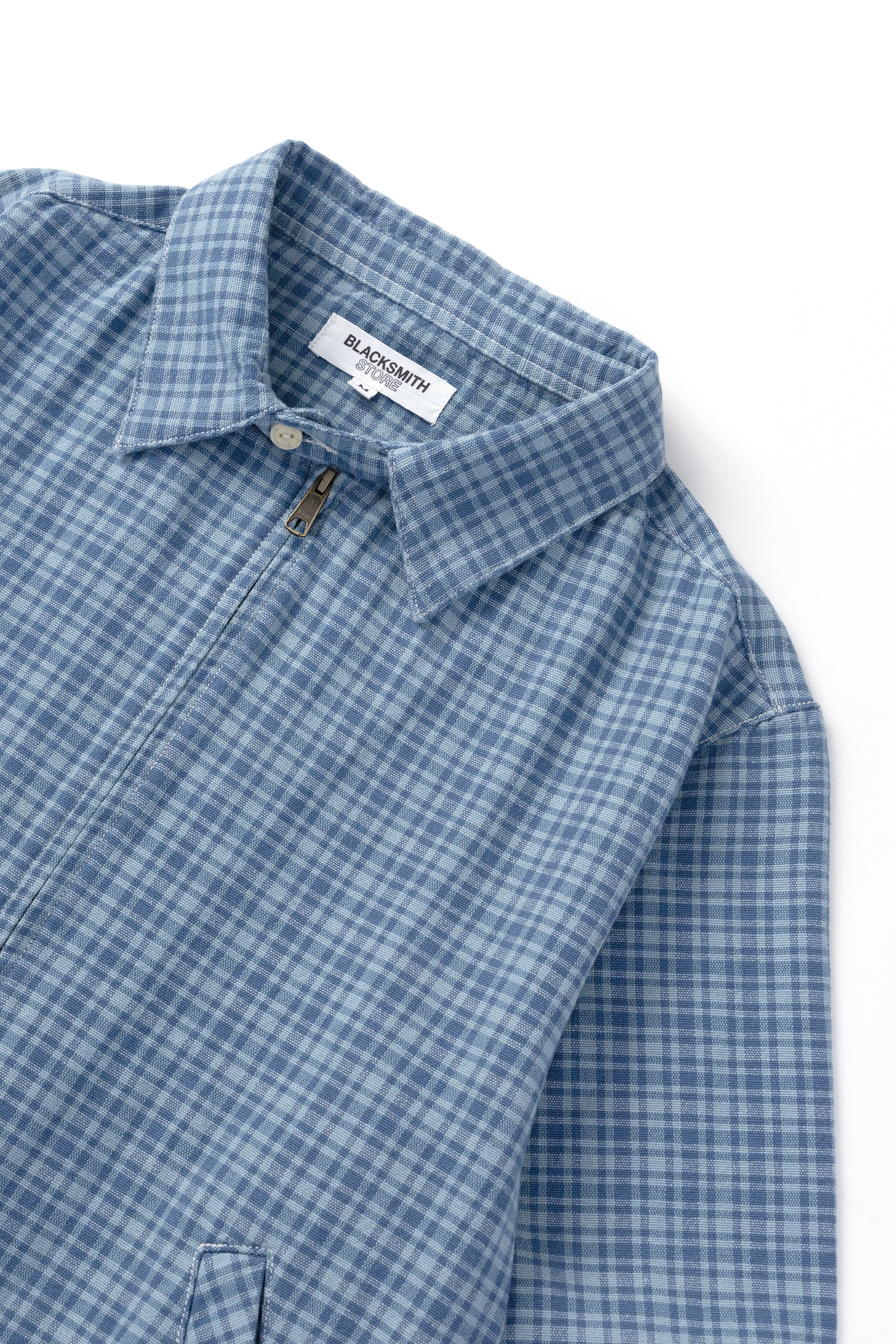 Blacksmith - Sports Harrington - Blue Check - Image 6