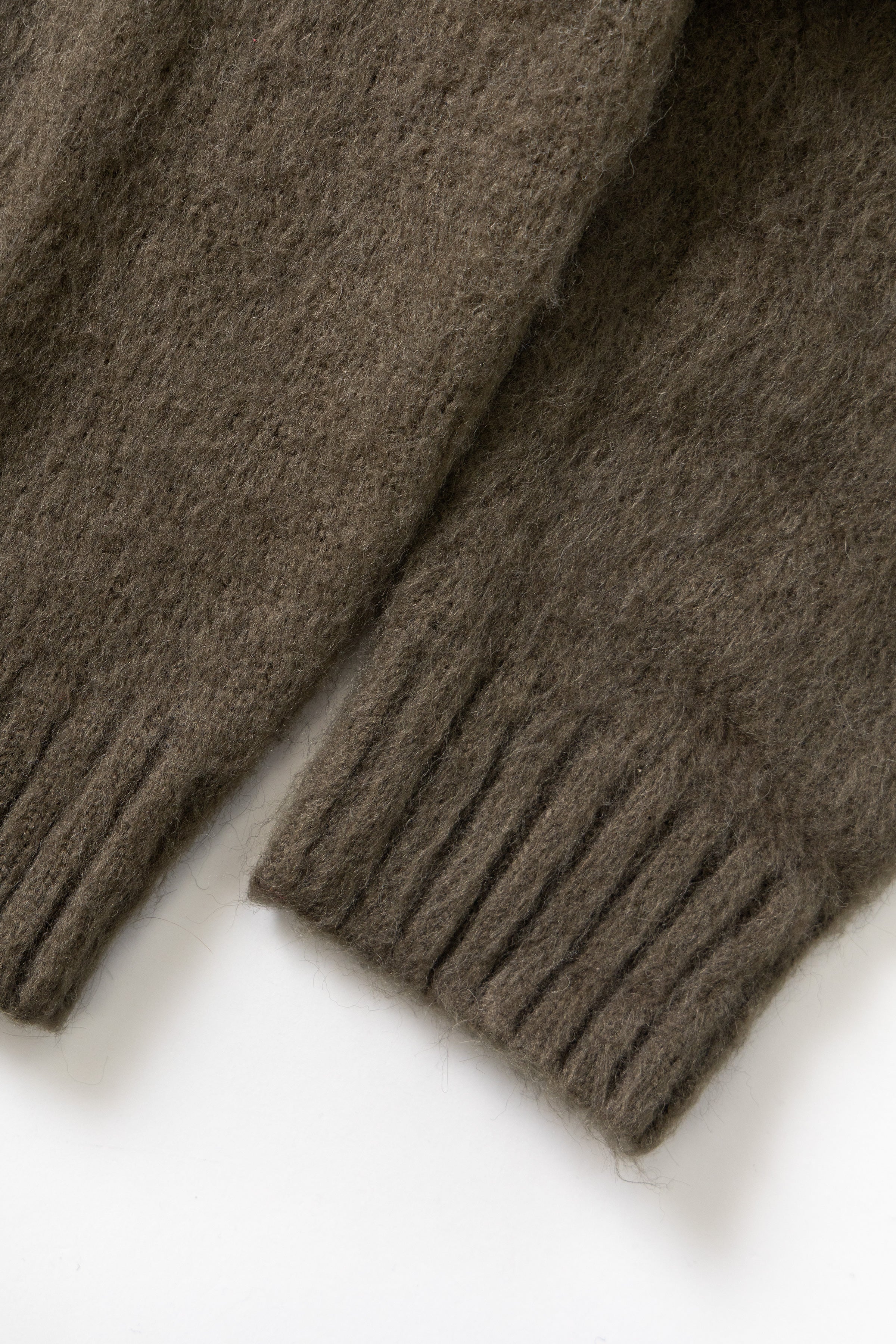 Blacksmith - Stand Collar Cardigan - Olive - Image 8